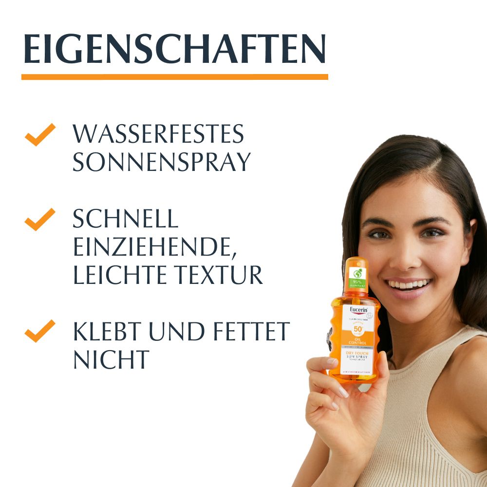 Eucerin® Oil Control Face Gel-Crème Solaire SPF 50+ + Spray Solaire Transparent SPF 50+