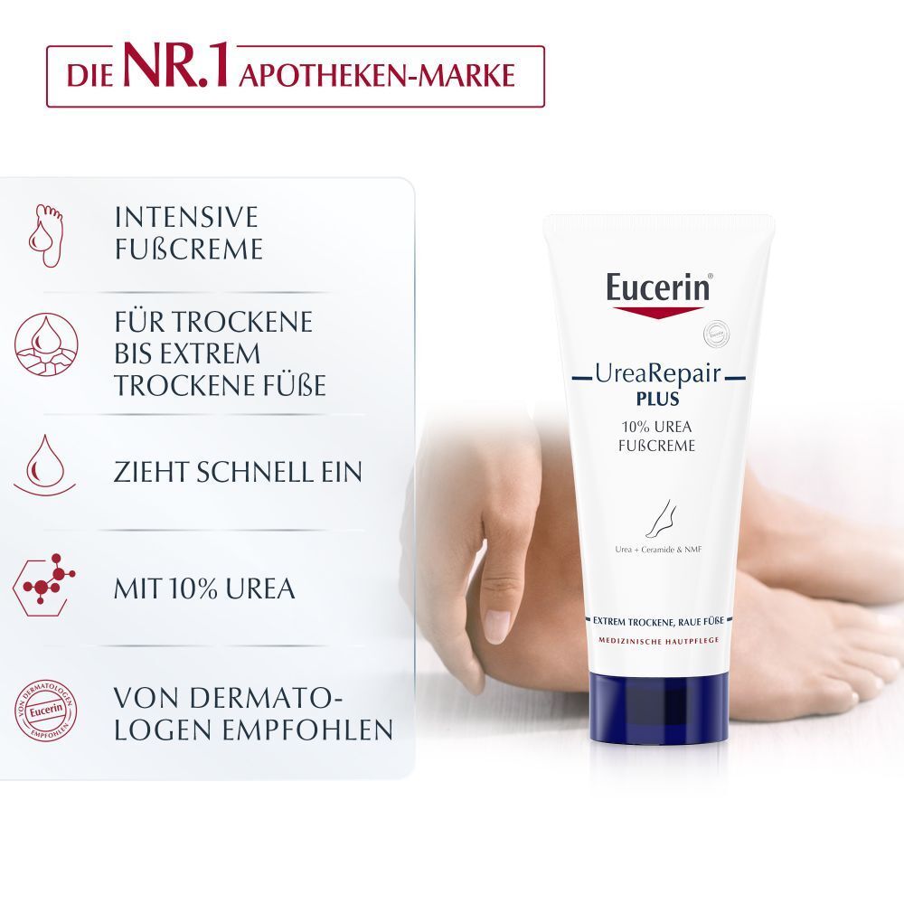 Eucerin® UreaRepair PLUS Crème Mains 5% d'Urée + Crème Pieds 10 % d'Urée