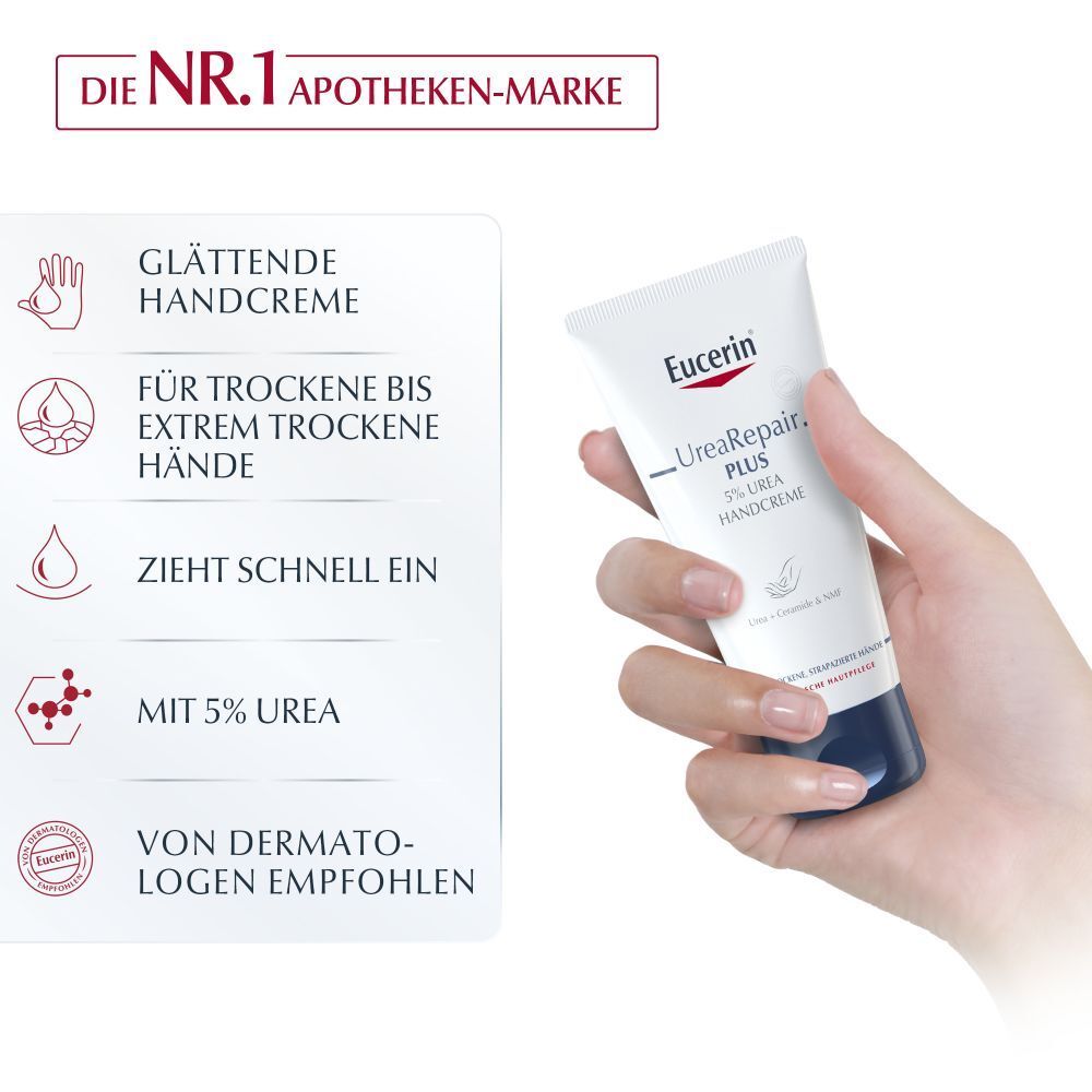 Eucerin® UreaRepair PLUS Crème Mains 5% d'Urée + Crème Pieds 10 % d'Urée