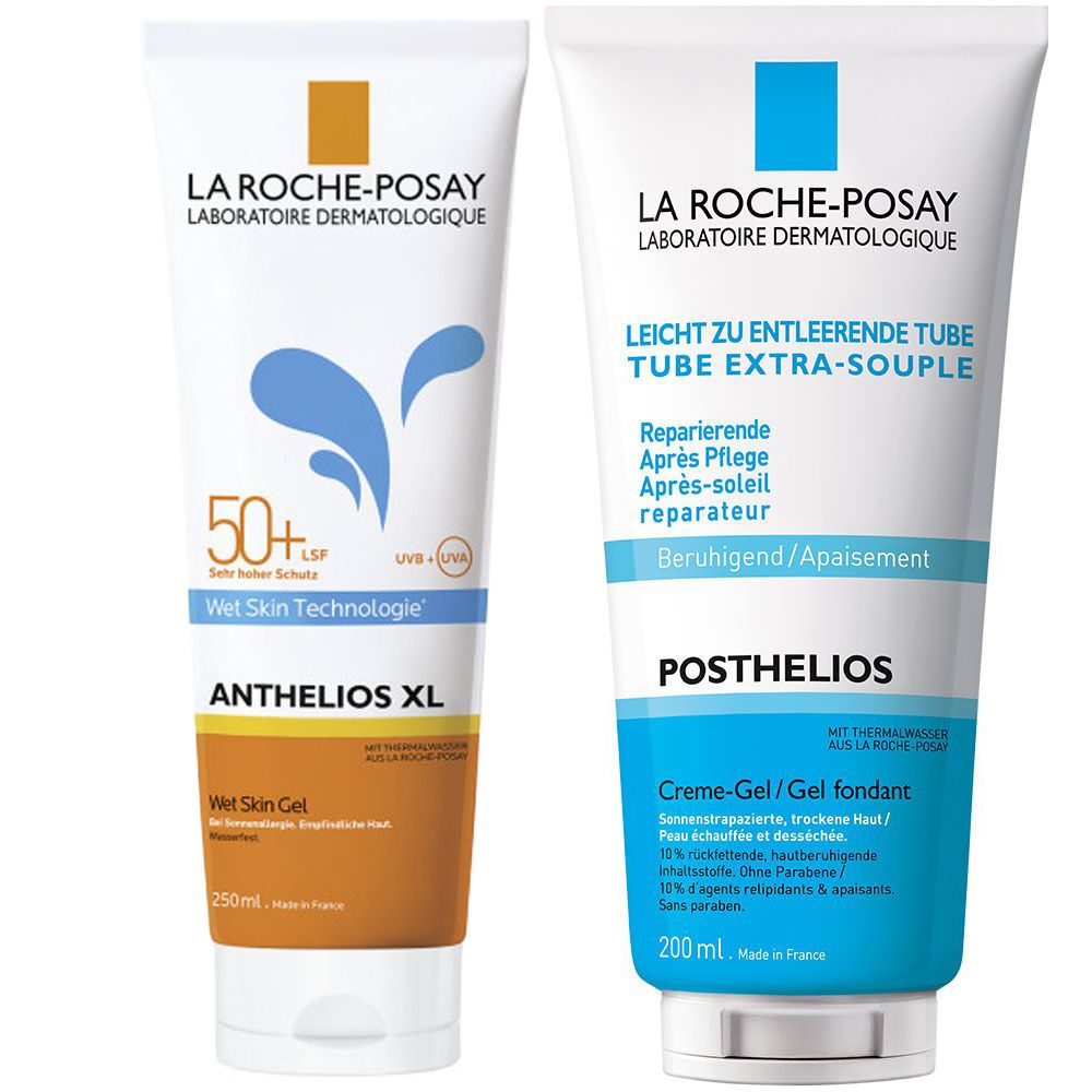 LA ROCHE POSAY Posthelios Gel fondant + LA ROCHE POSAY Anthelios Wet Skin Gel SPF 50+