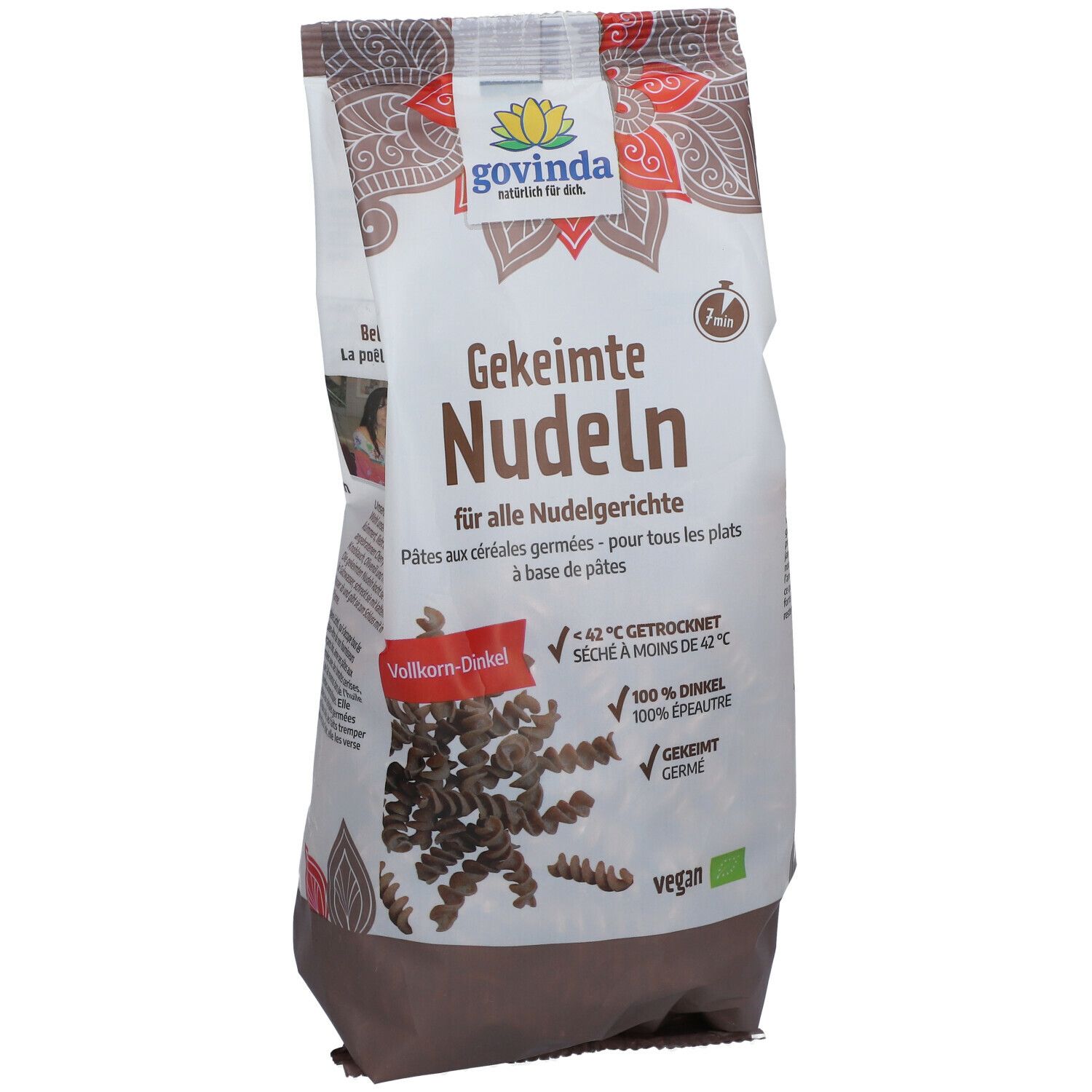 govinda pâtes aux céréales germées à l'épeautre complet