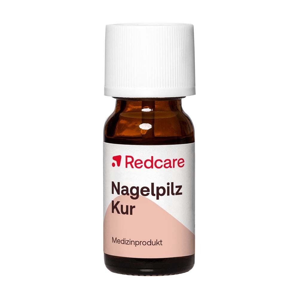 Redcare Nagelpilz Kur: Eine 10ml Flasche, medizinisch wirksam gegen Nagelpilz.