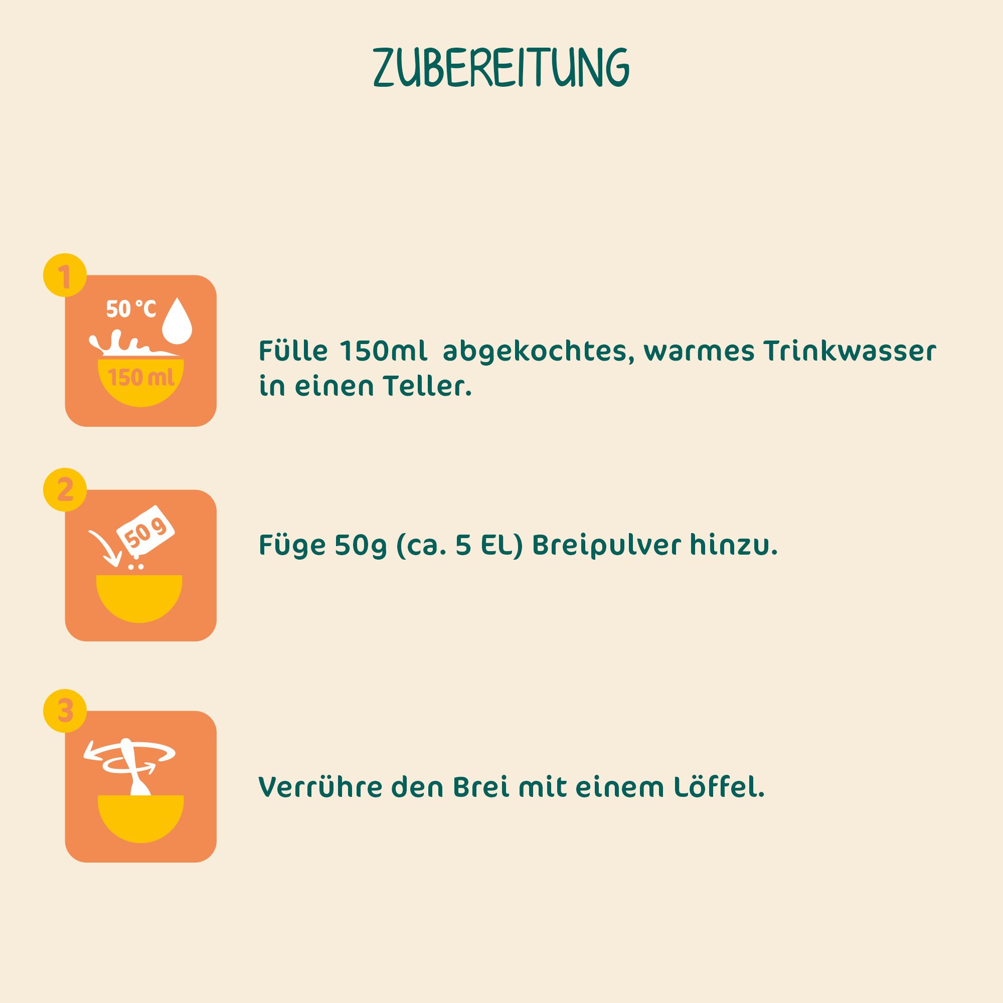 Milupa Guten Morgen Milchbrei Milde Früchte ab dem 6 Monat