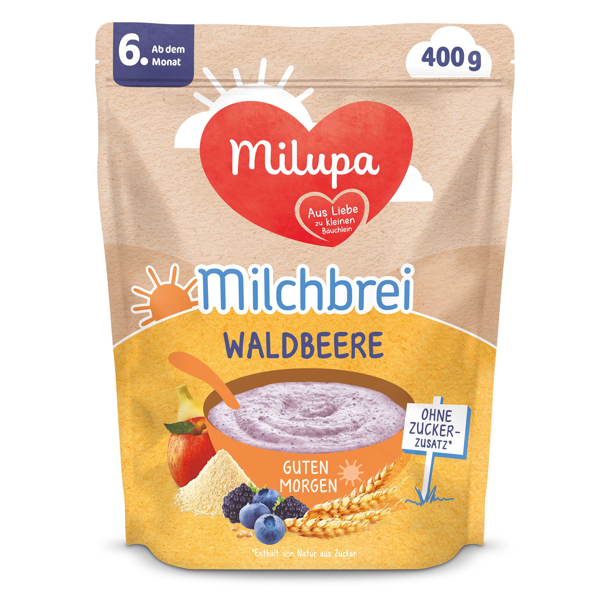 Milupa Guten Morgen Milchbrei Waldbeere ab dem 6 Monat