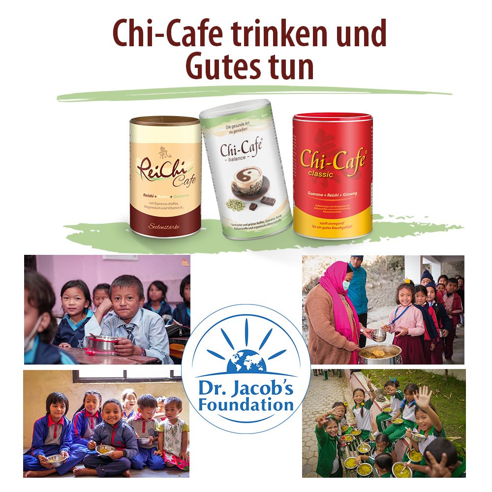 Chi-Cafe balance Wellness Kaffee mit Akazienfaser Guarana Reishi-Pilz Ginseng