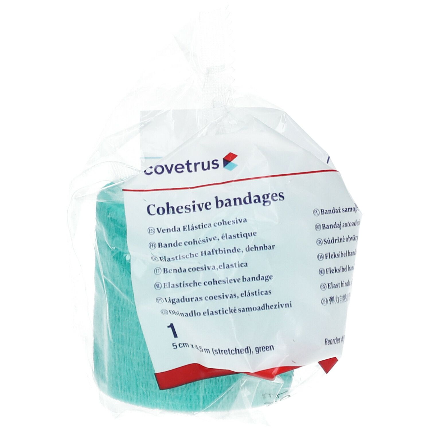 covetrus Pansements adhésifs 5cm x 4,5m verts