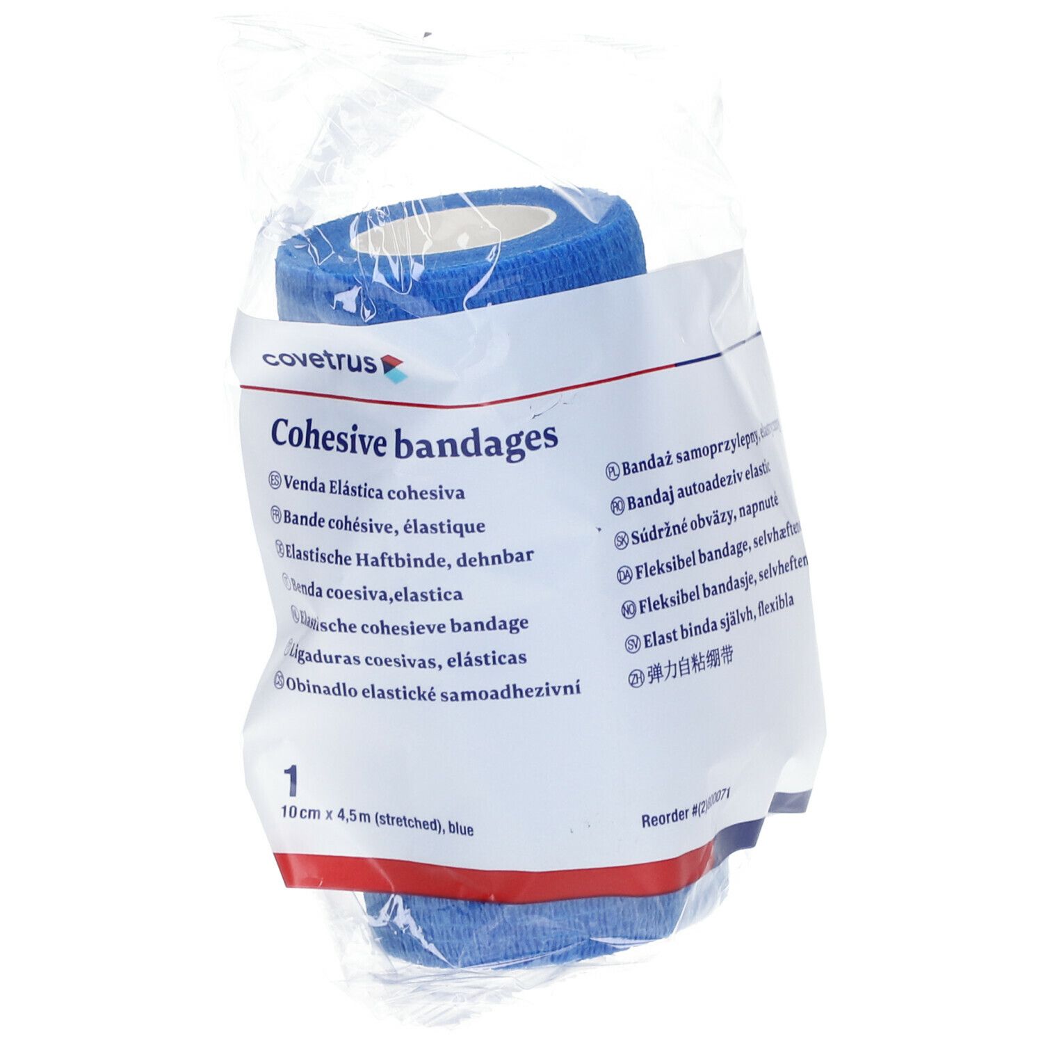 covetrus Pansements adhésifs 10cm x 4,5m bleu
