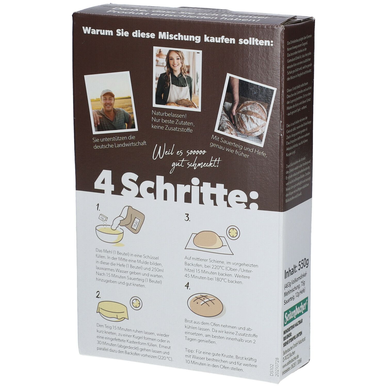 SEITENBACHER® Pain au levain à l'épeautre complet