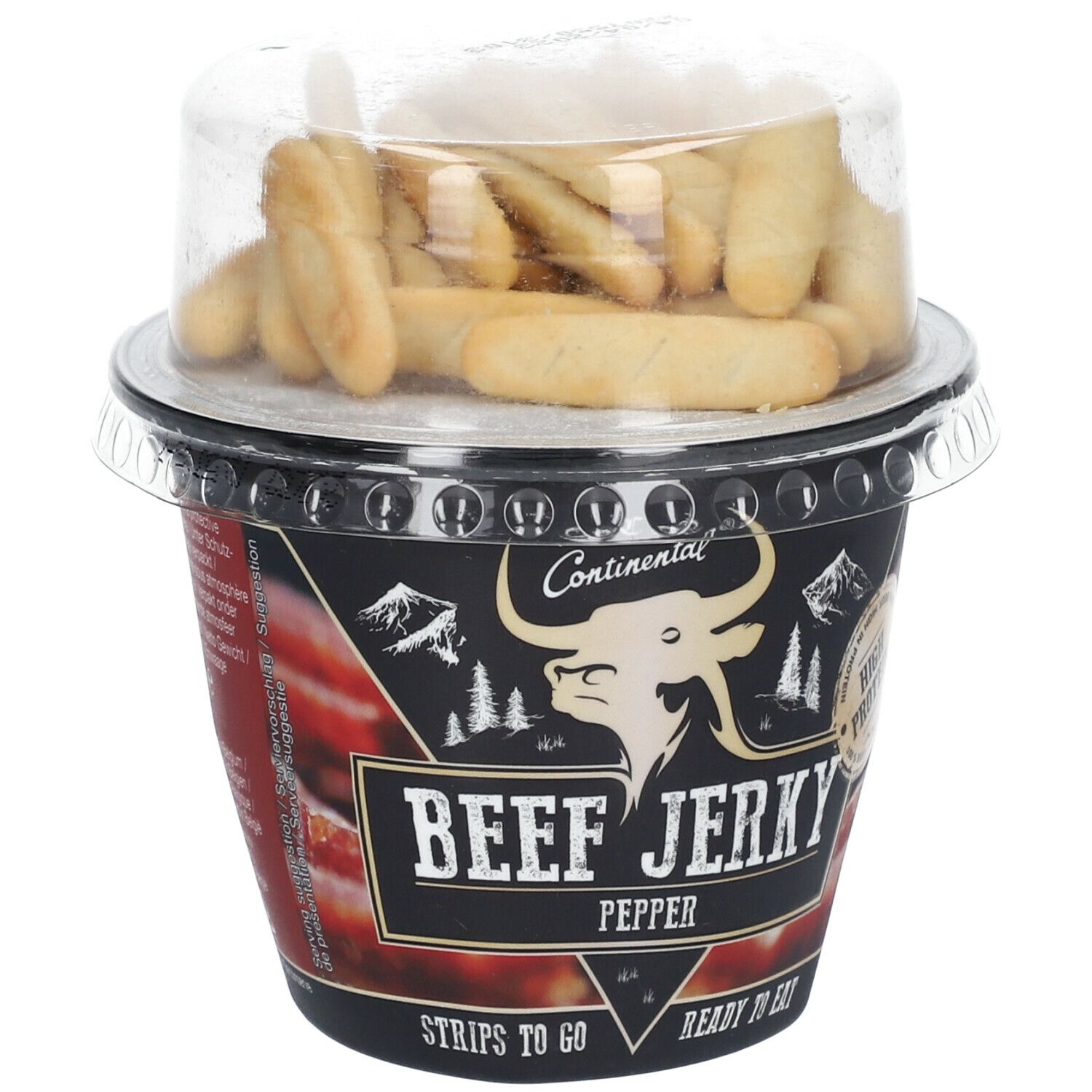 Continental Beef Jerky Pepper + Cracker