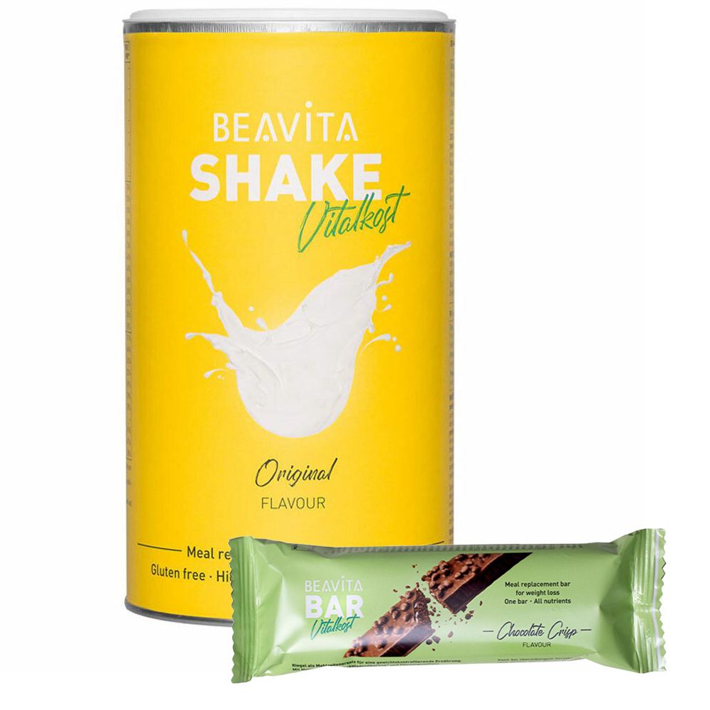 BEAVITA Probierpaket: Diät-Shake + Riegel, Original