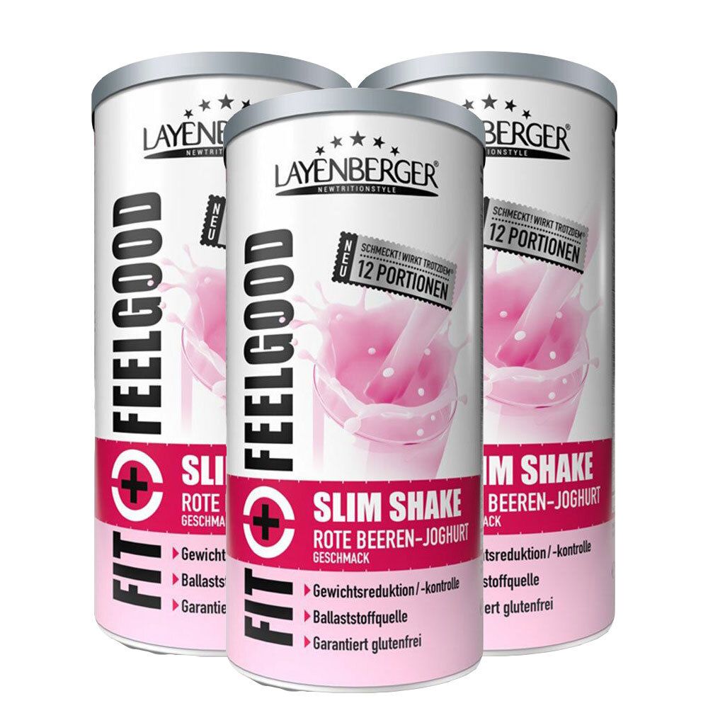 LAYENBERGER FIT+FEELGOOD Slim Shake Baies rouges-Yaourt