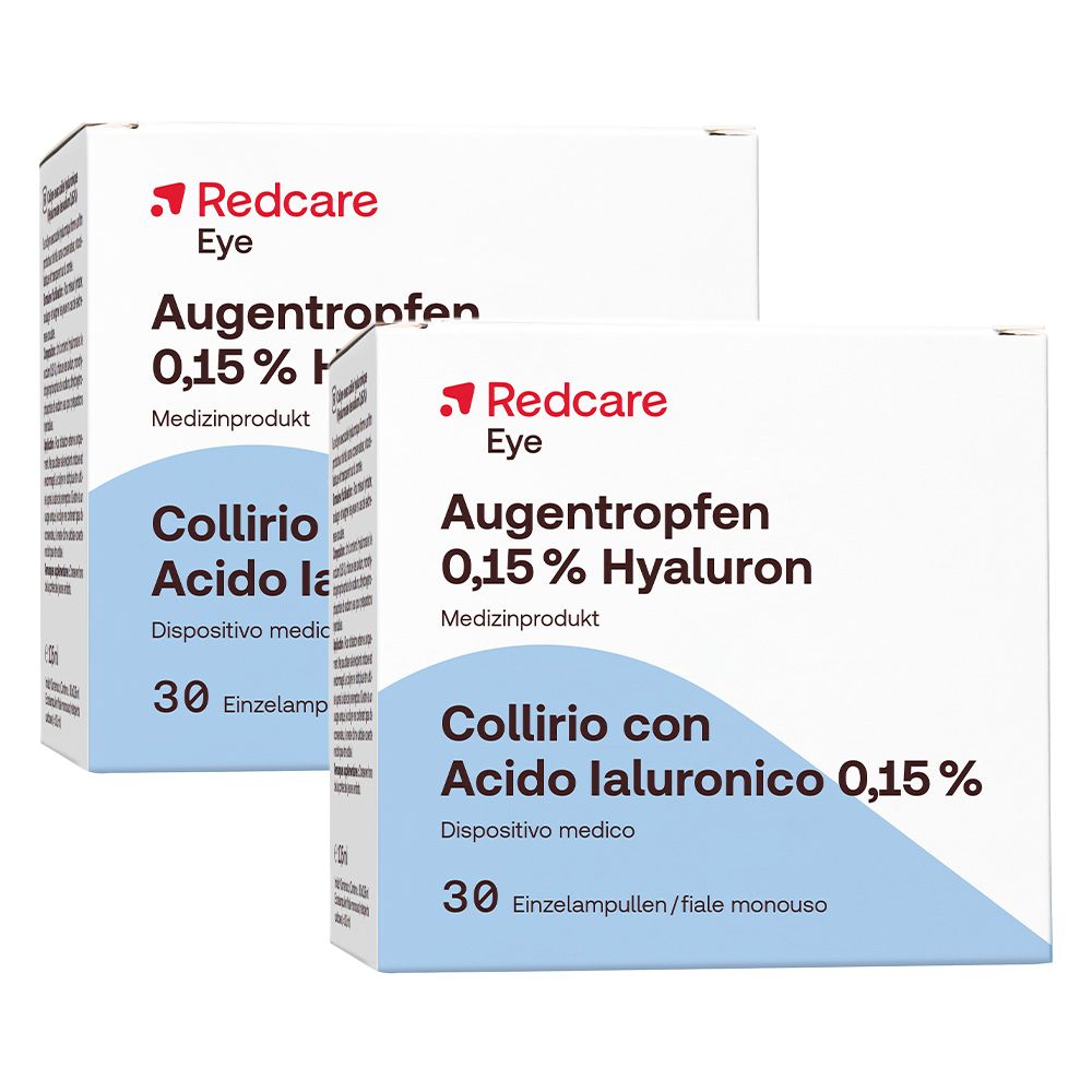 Redcare Collyre à l'acide hyaluronique 0,15%