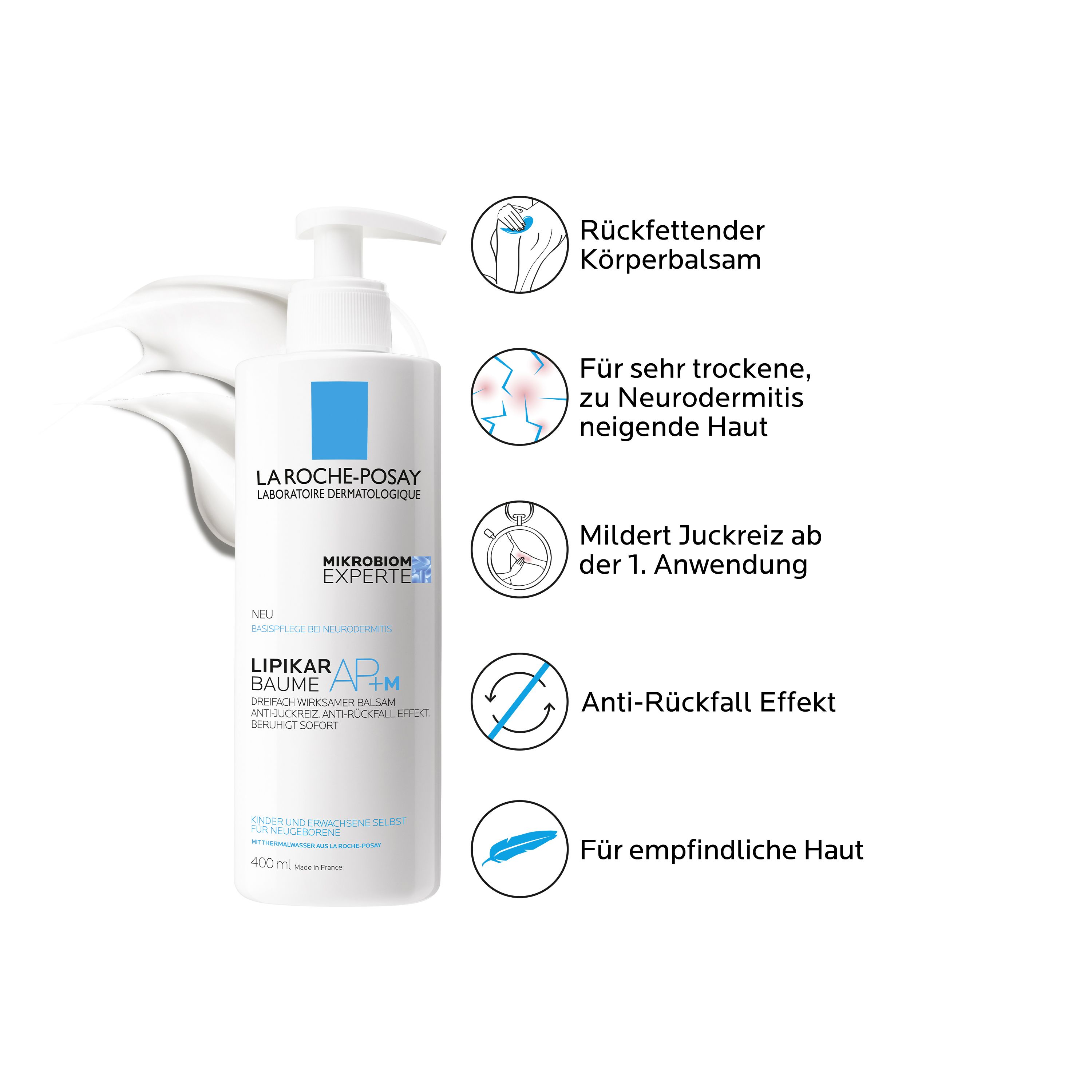 LA ROCHE-POSAY Lipikar Baume AP+M Baume pour le corps