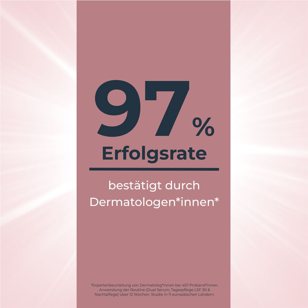 Text: 97% Erfolgsrate, bestätigt durch Dermatolog*innen.