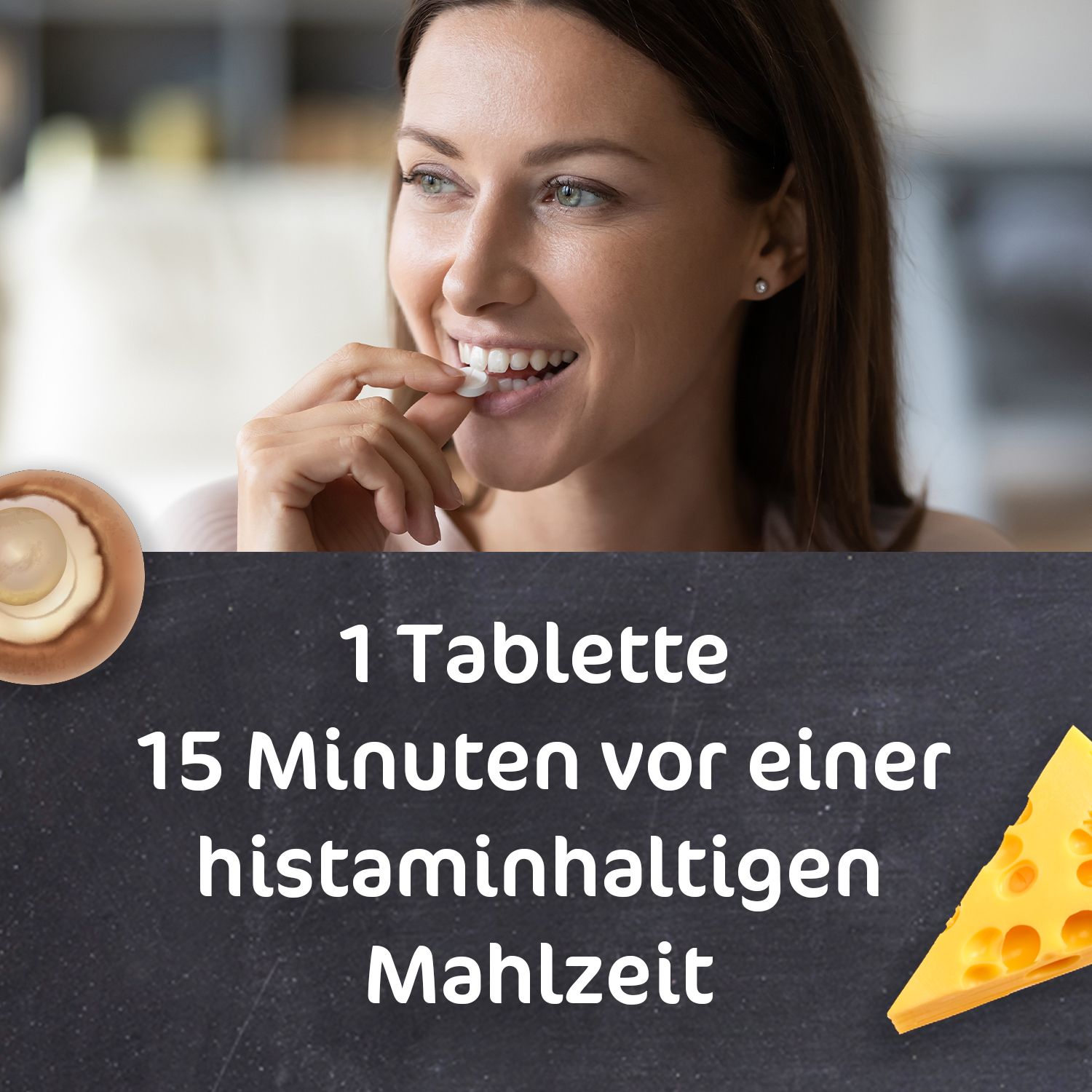 DAOSiN® Tabletten zur Ergänzung des körpereigenen DAO-Enzyms zum Histaminabbau aus der Nahrung