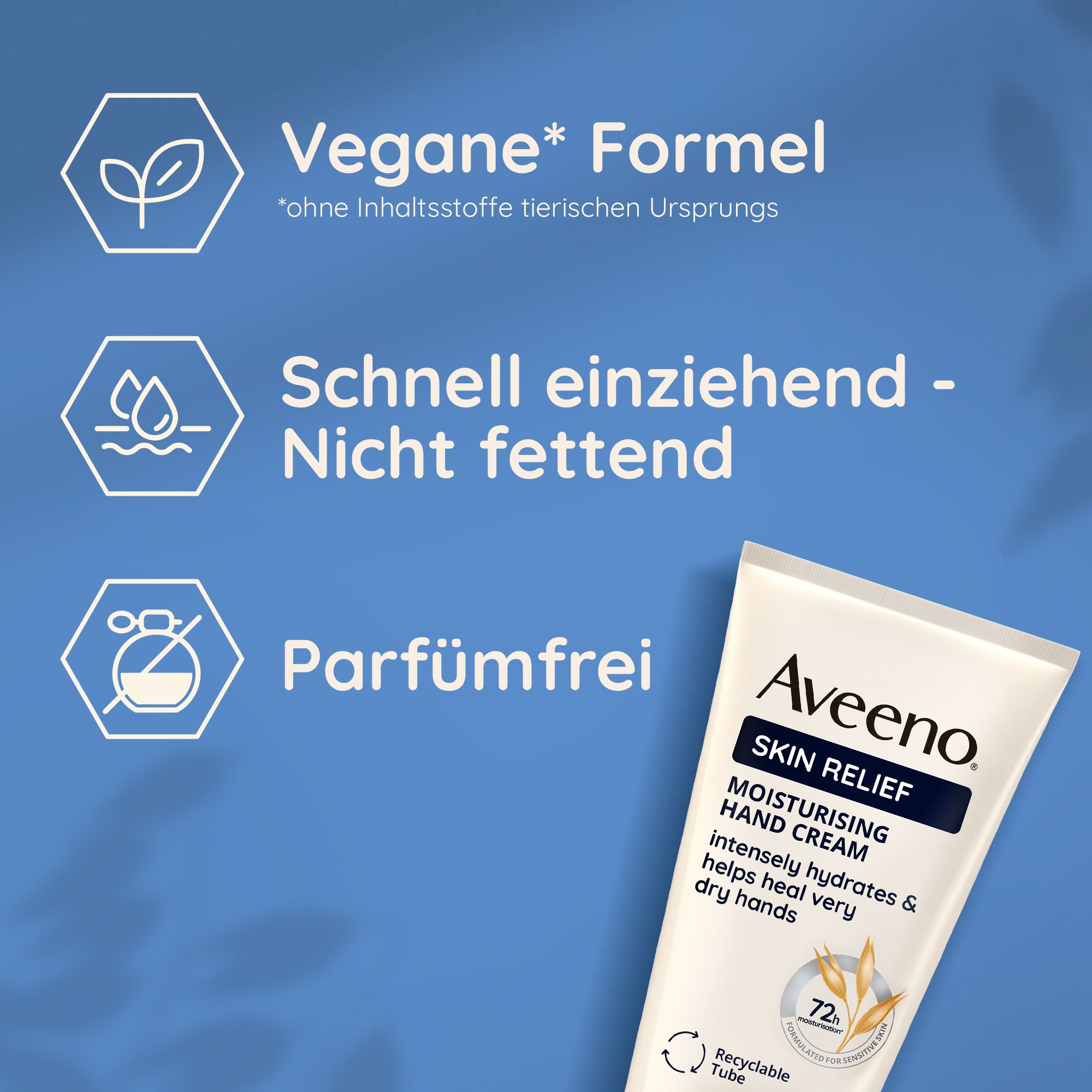 AVEENO® Skin Relief Crème pour les mains au triple complexe d'avoine & beurre de karité