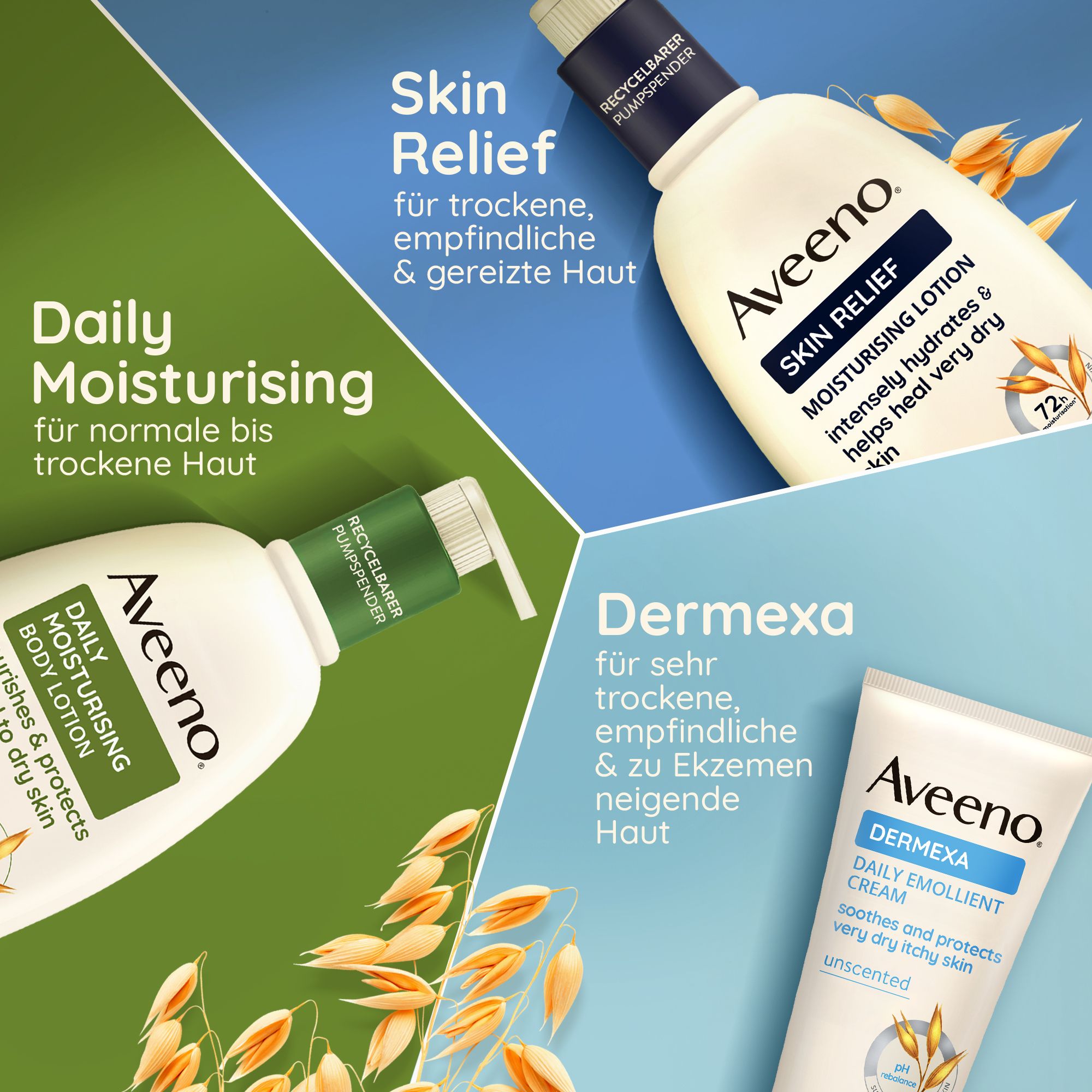 AVEENO® Skin Relief Crème pour les mains au triple complexe d'avoine & beurre de karité