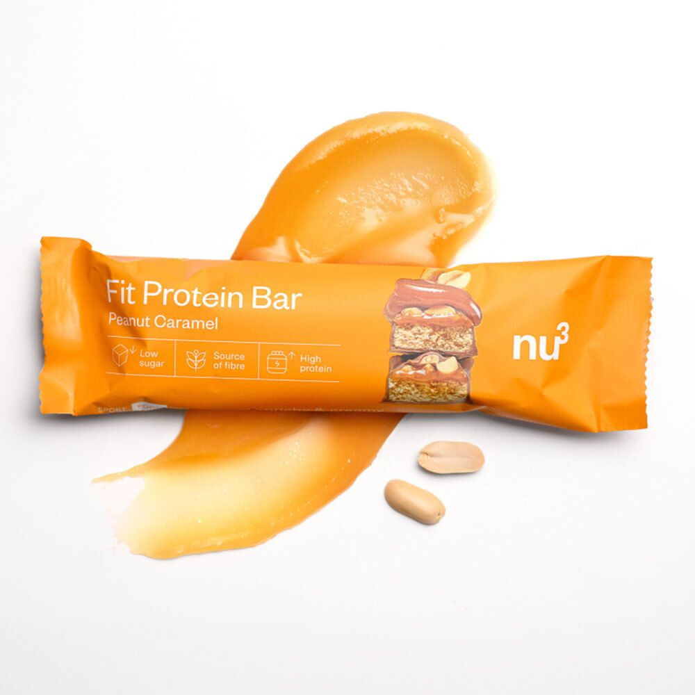 nu3 Fit Protein Bar Cacahuètes-Caramel