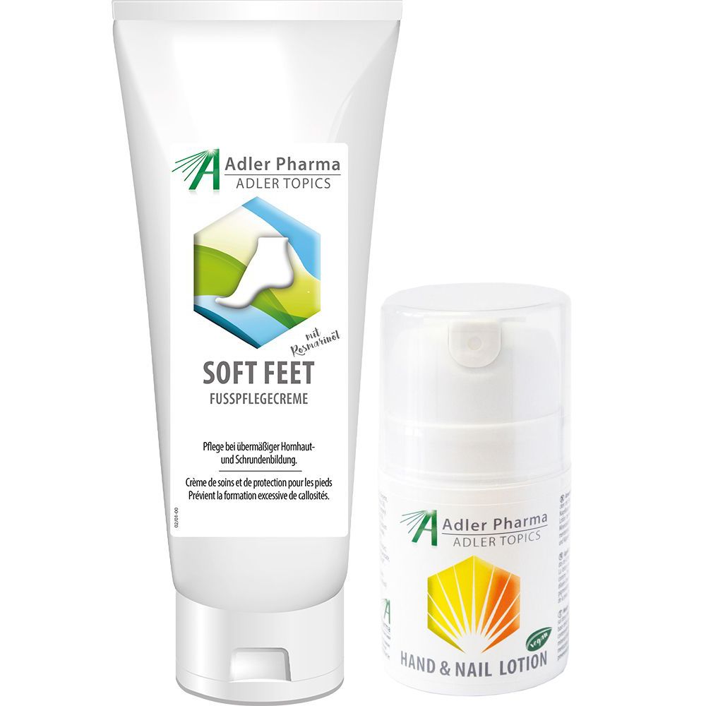 Adler HAND & NAIL Mineralstoff Lotion + Soft Feet Creme: product photo
