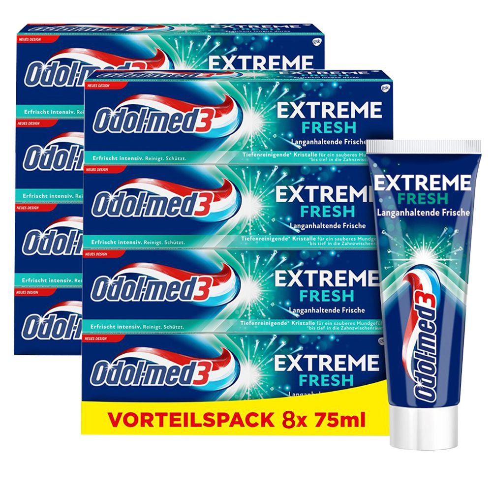 Odol-med3 Extreme Fresh Zahnpasta für langanhaltende Frische