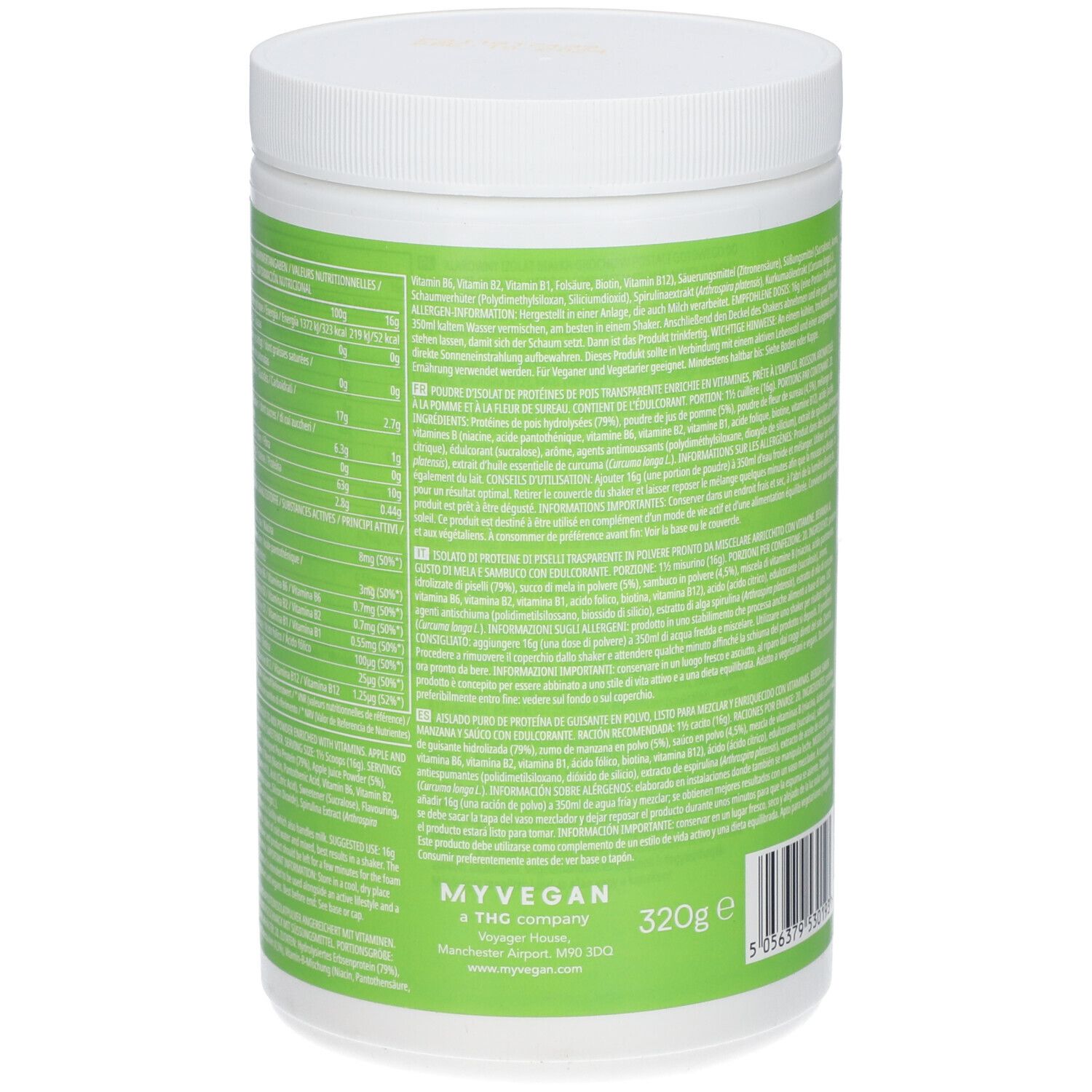 MyProtein Clear Vegan Protein Apple & Elderflower