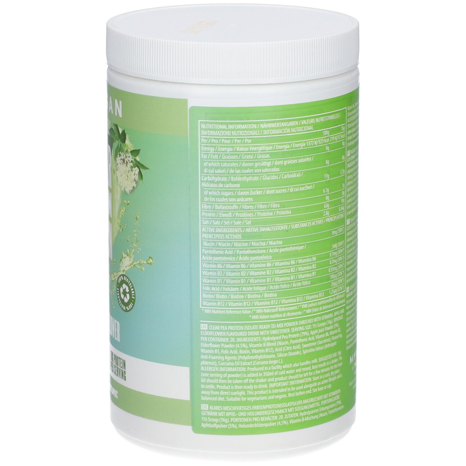 MyProtein Clear Vegan Protein Apple & Elderflower