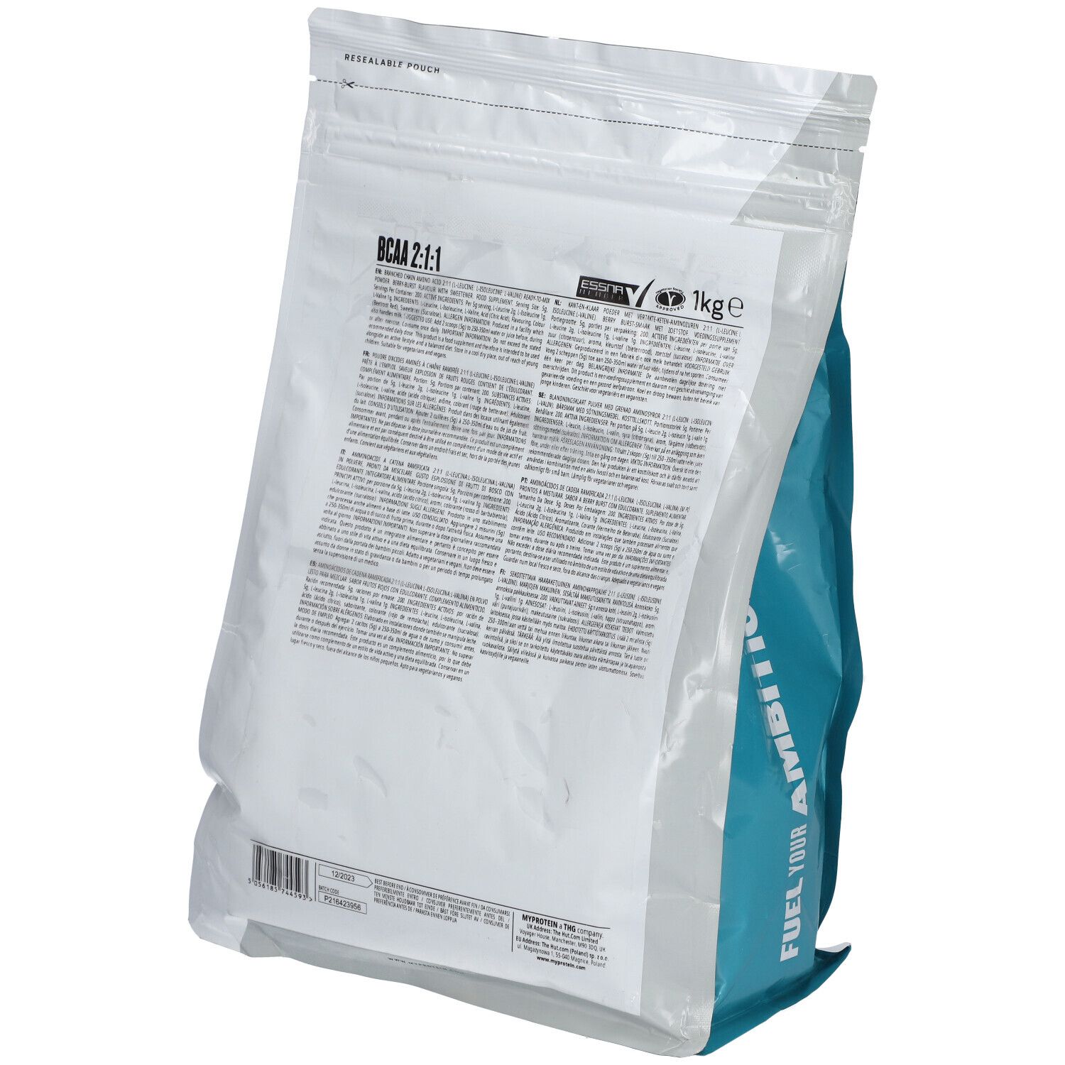 MYPROTEIN Acides aminés essentiels BCAA 2:1:1 Éclat de baies