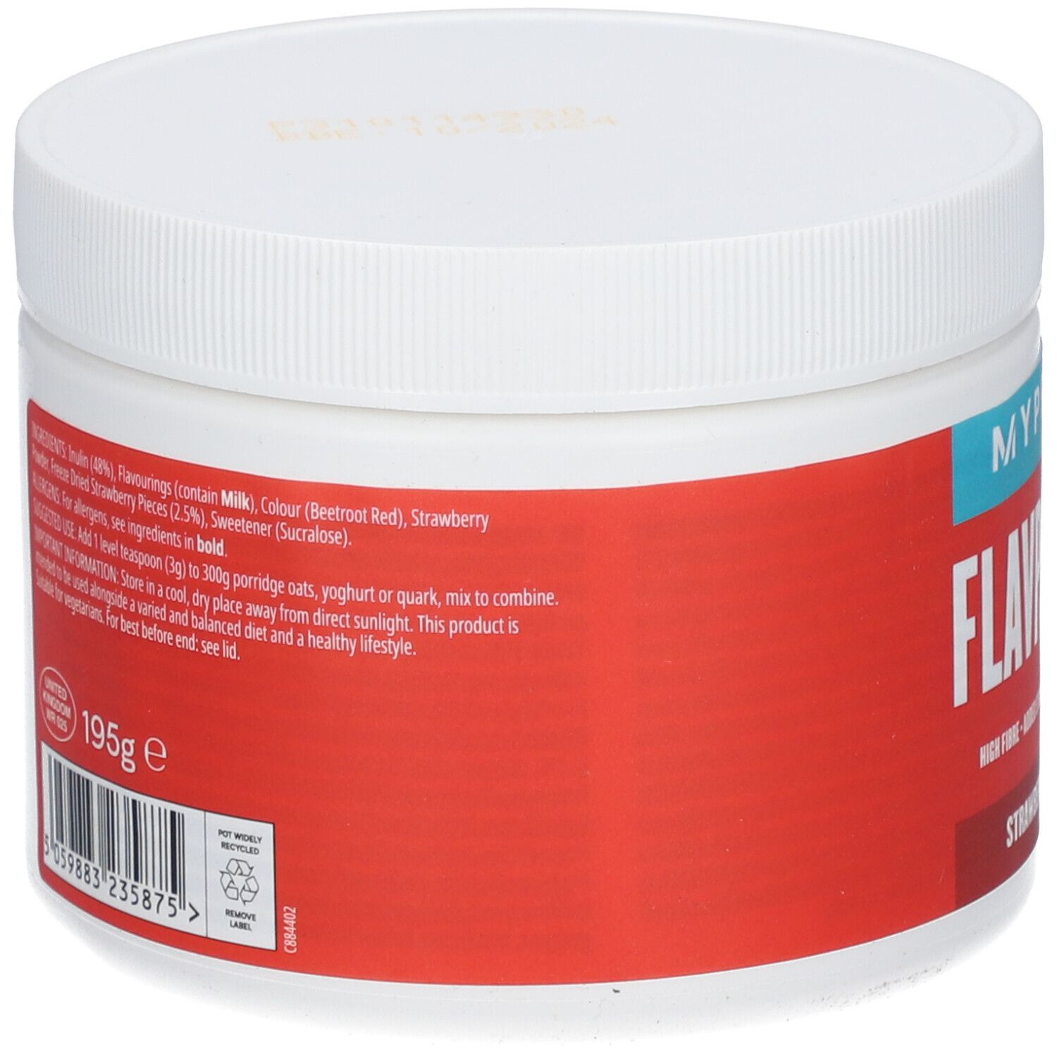 MYPROTEIN FlavPowders Fraise et Crème