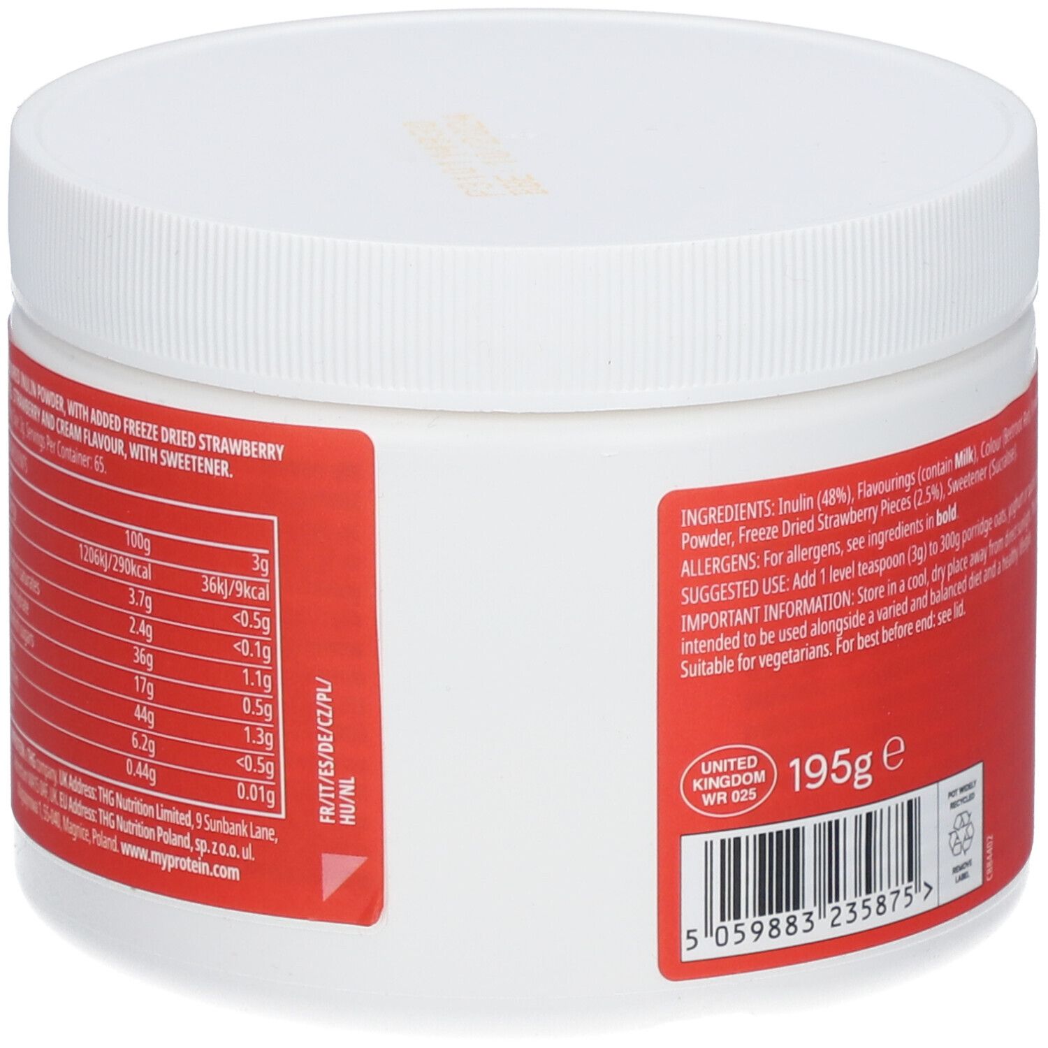 MYPROTEIN FlavPowders Fraise et Crème