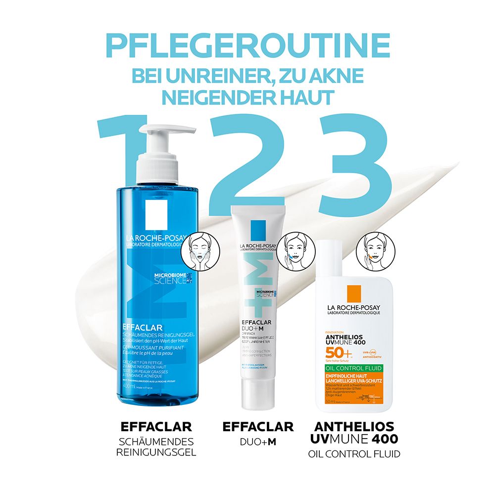  La Roche Posay Effaclar Duo+M: Dreifach tiefenwirksame Pflege gegen Pickel, Mitesser und Unreinheiten mit Anti-Rückfall-Effekt