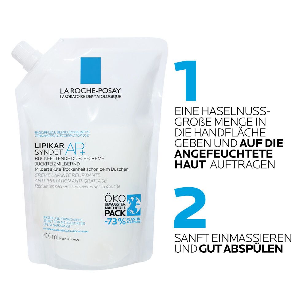 Utilisation : Appliquer une noisette sur la peau mouillée. Masser doucement et bien rincer. Recharge.