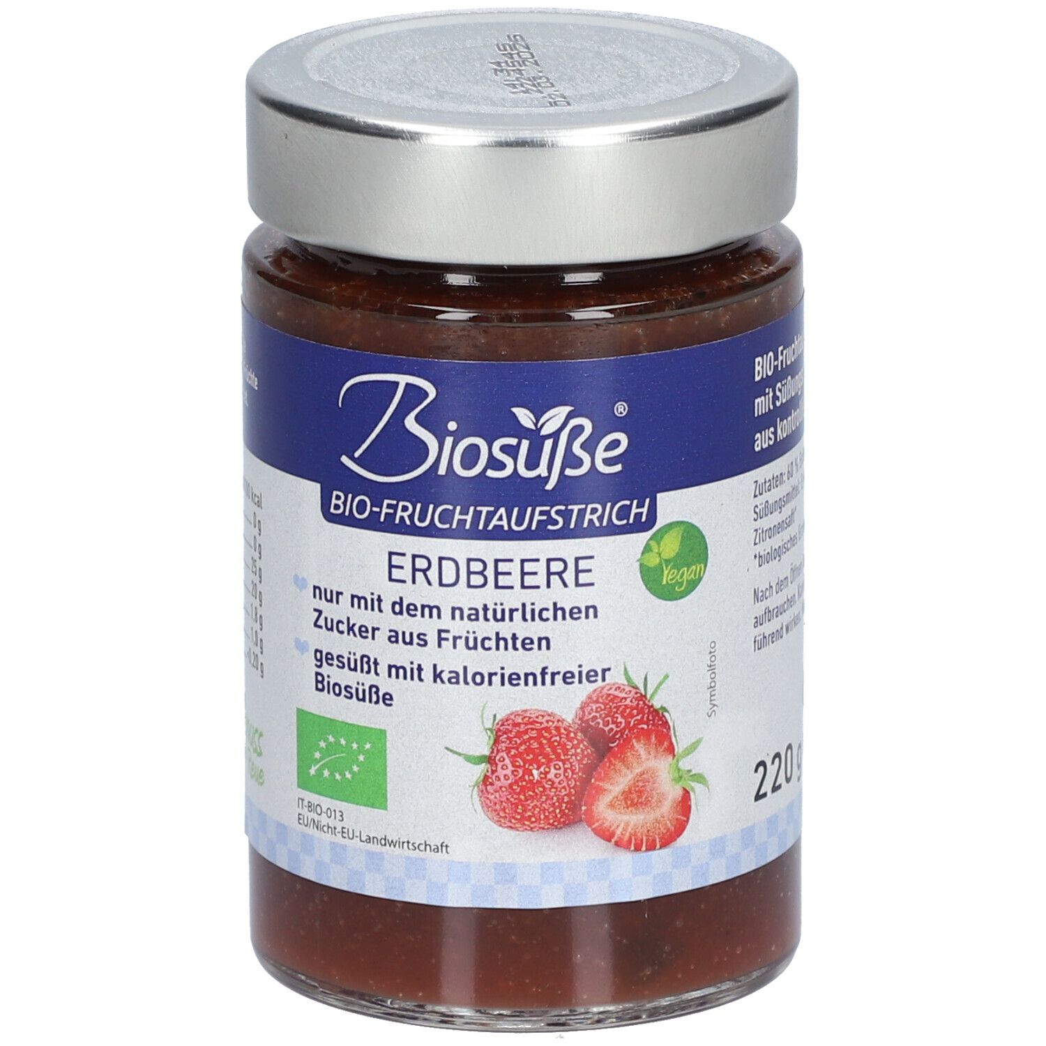 BIOSUßE Pâte à tartiner bio à la fraise