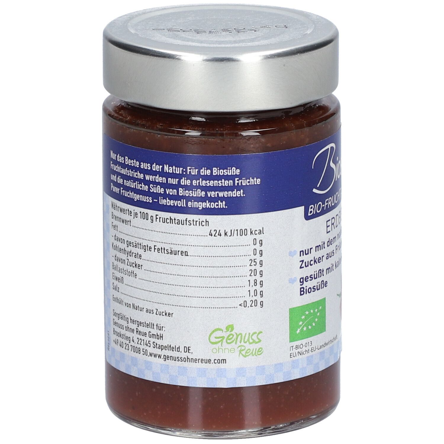 BIOSUßE Pâte à tartiner bio à la fraise