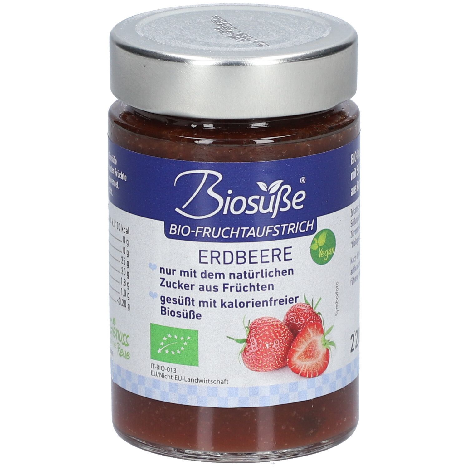 BIOSUßE Pâte à tartiner bio à la fraise