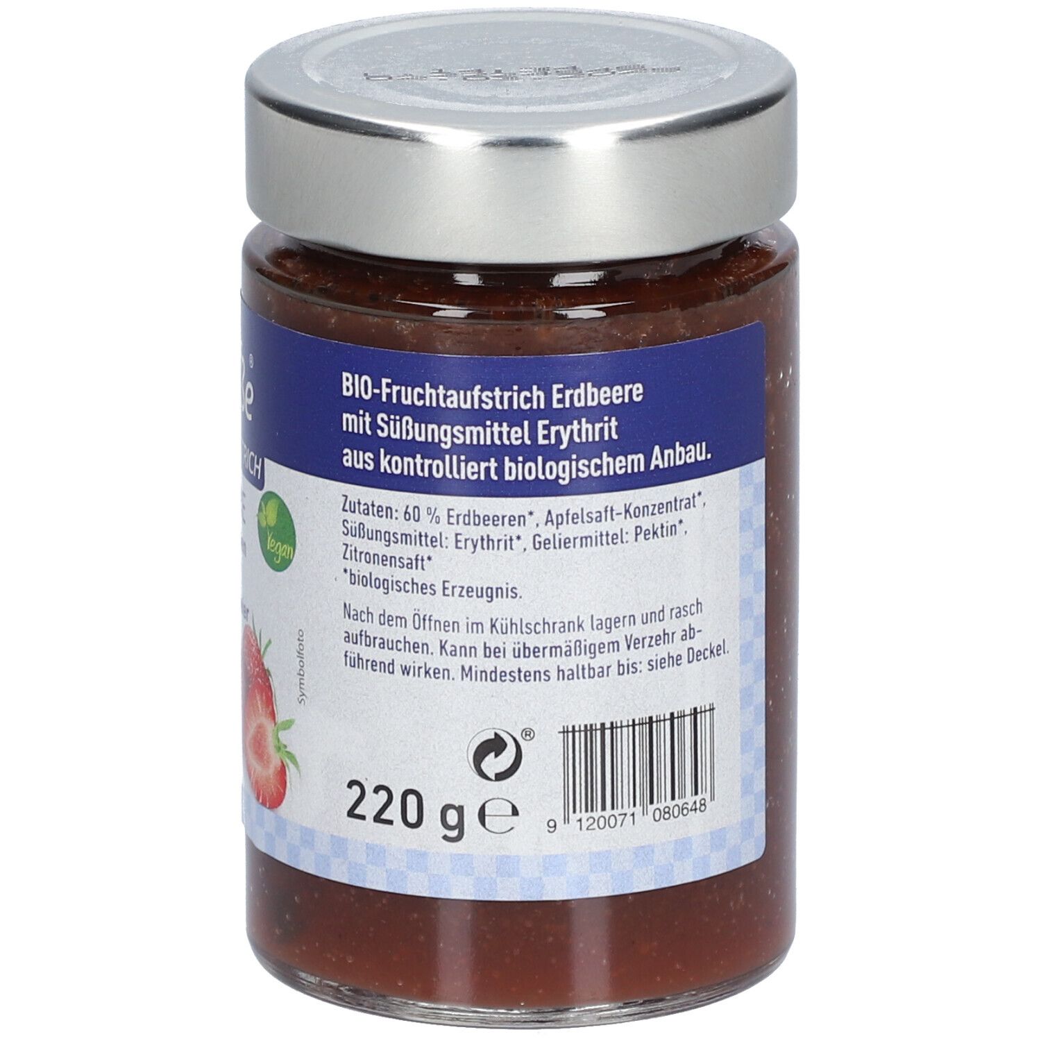 BIOSUßE Pâte à tartiner bio à la fraise