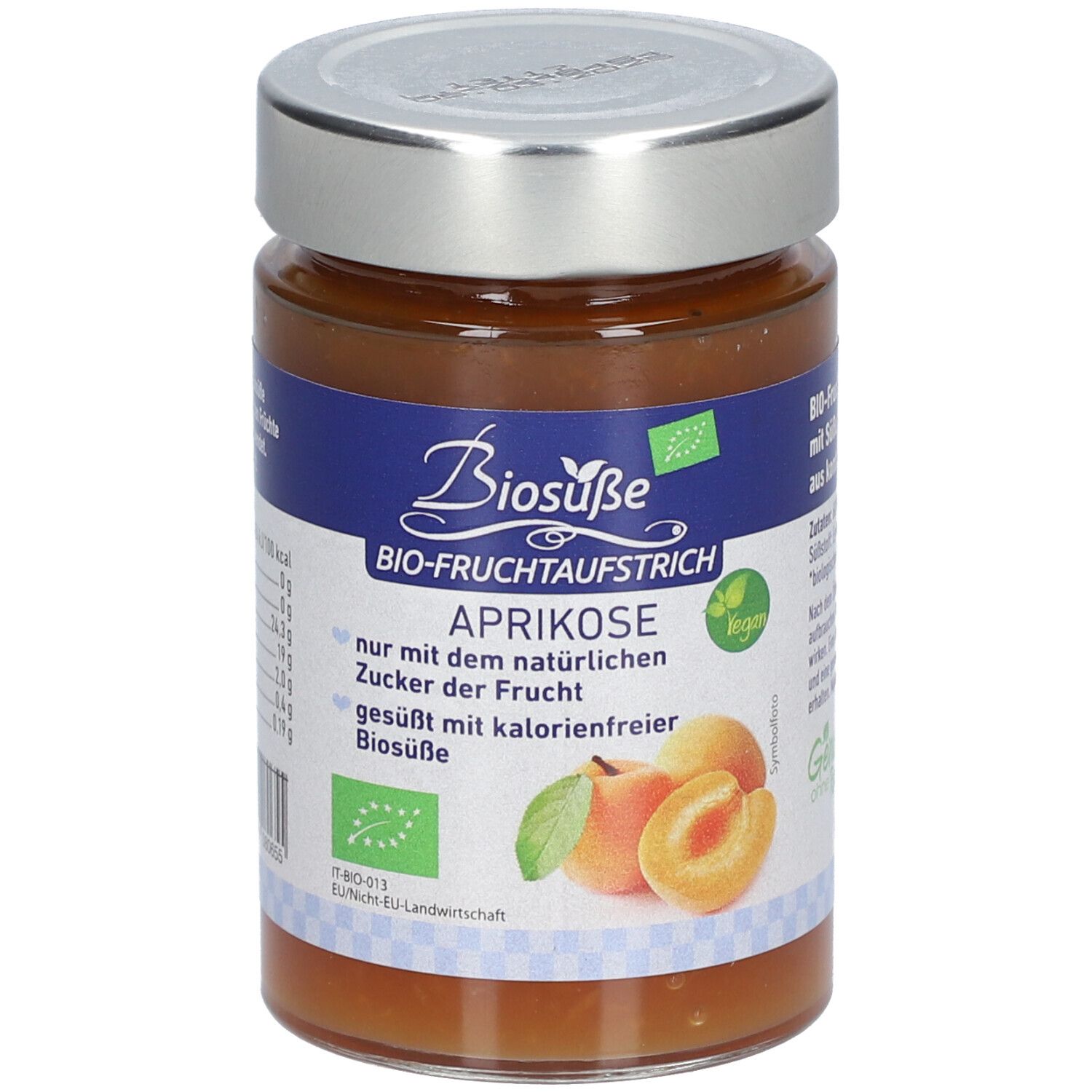 BIOSUßE Pâte à tartiner bio à l'abricot