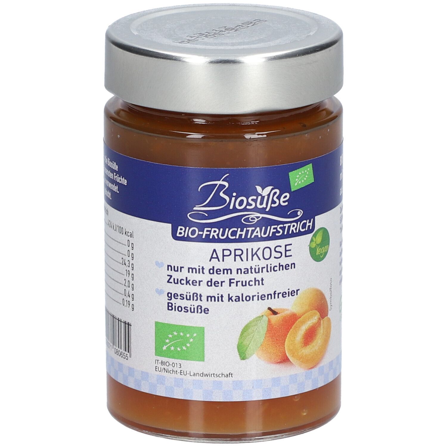 BIOSUßE Pâte à tartiner bio à l'abricot