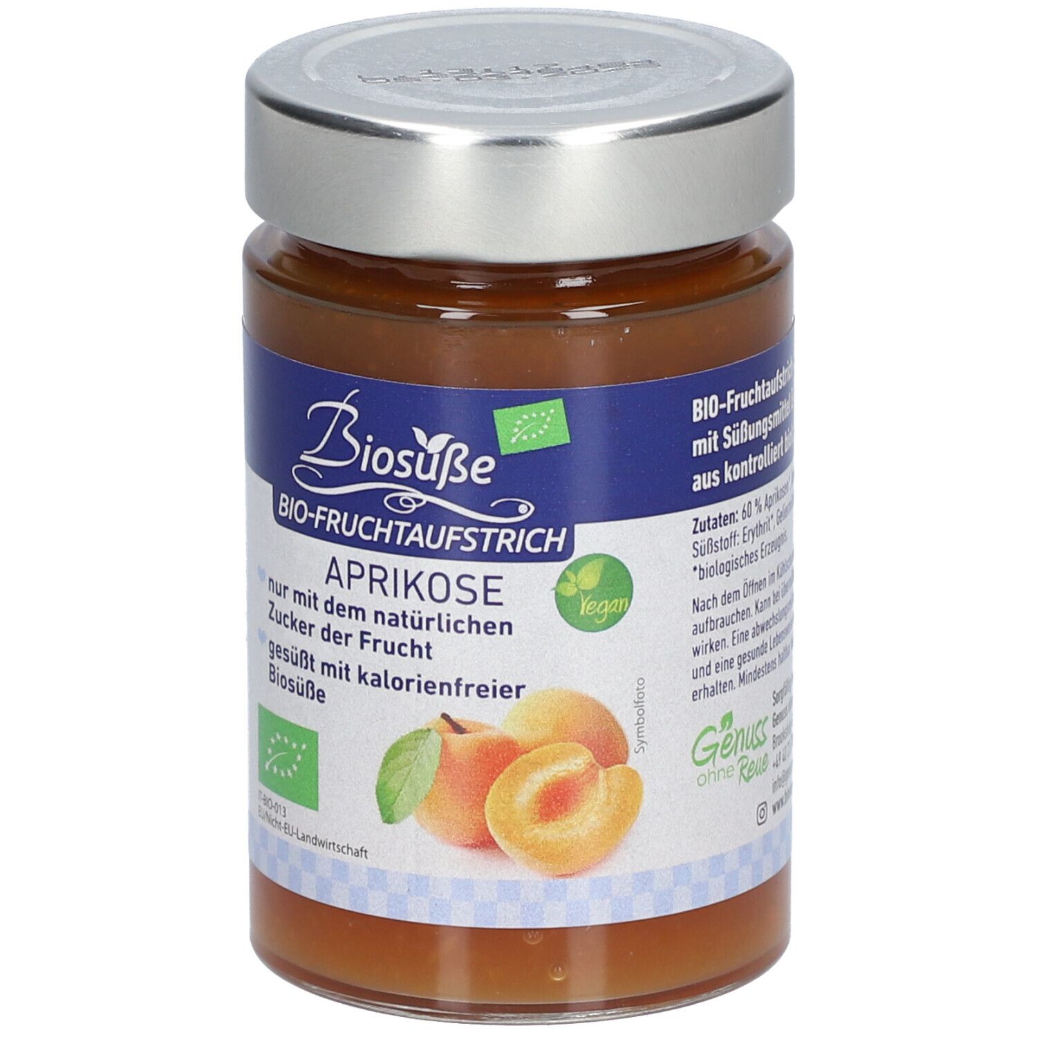 BIOSUßE Pâte à tartiner bio à l'abricot