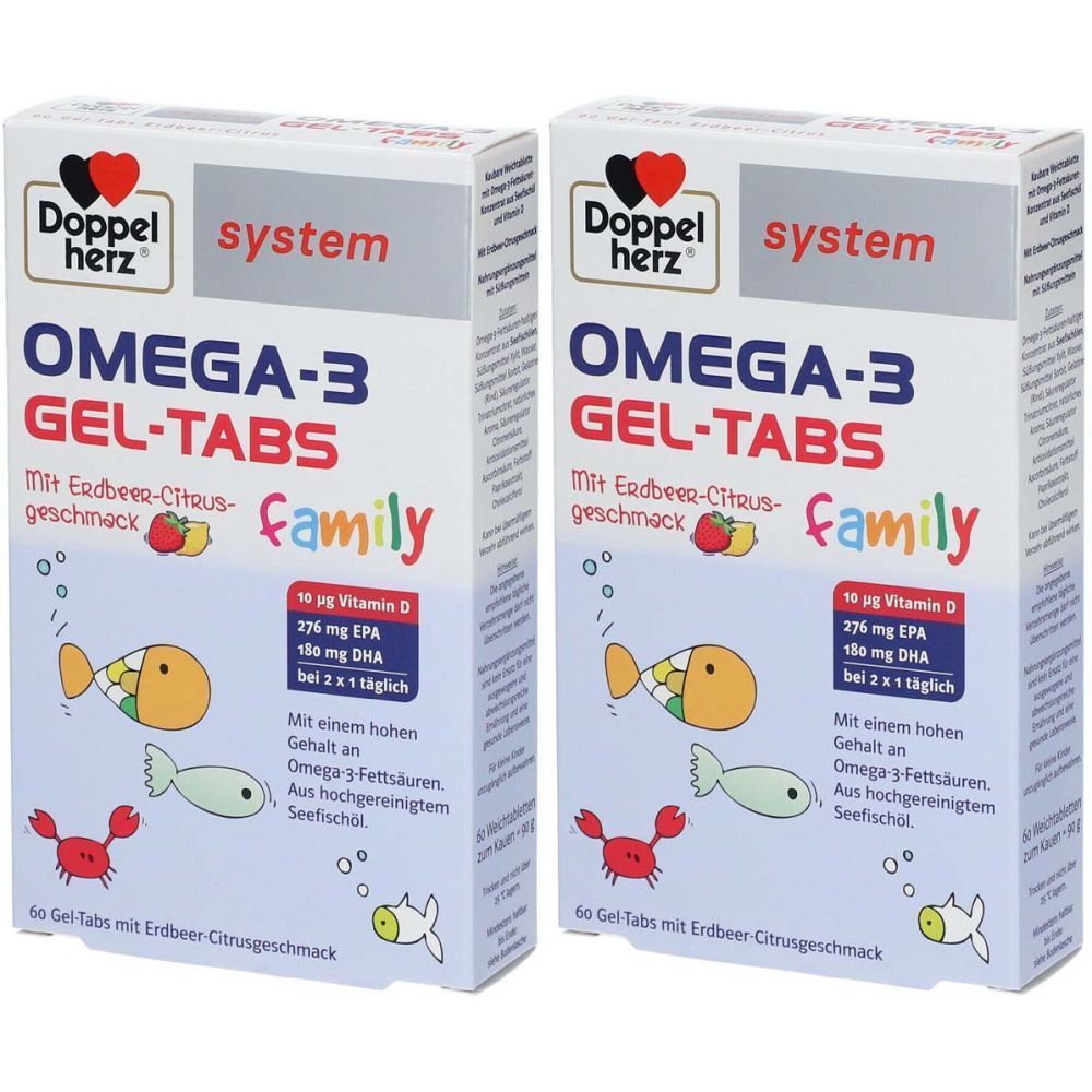 Doppelherz® system OMEGA-3 GEL-TABS family