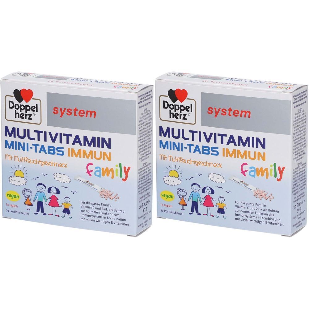 Doppelherz® system MULTIVITAMIN MINI-TABS Family mit Multivitamingeschmack