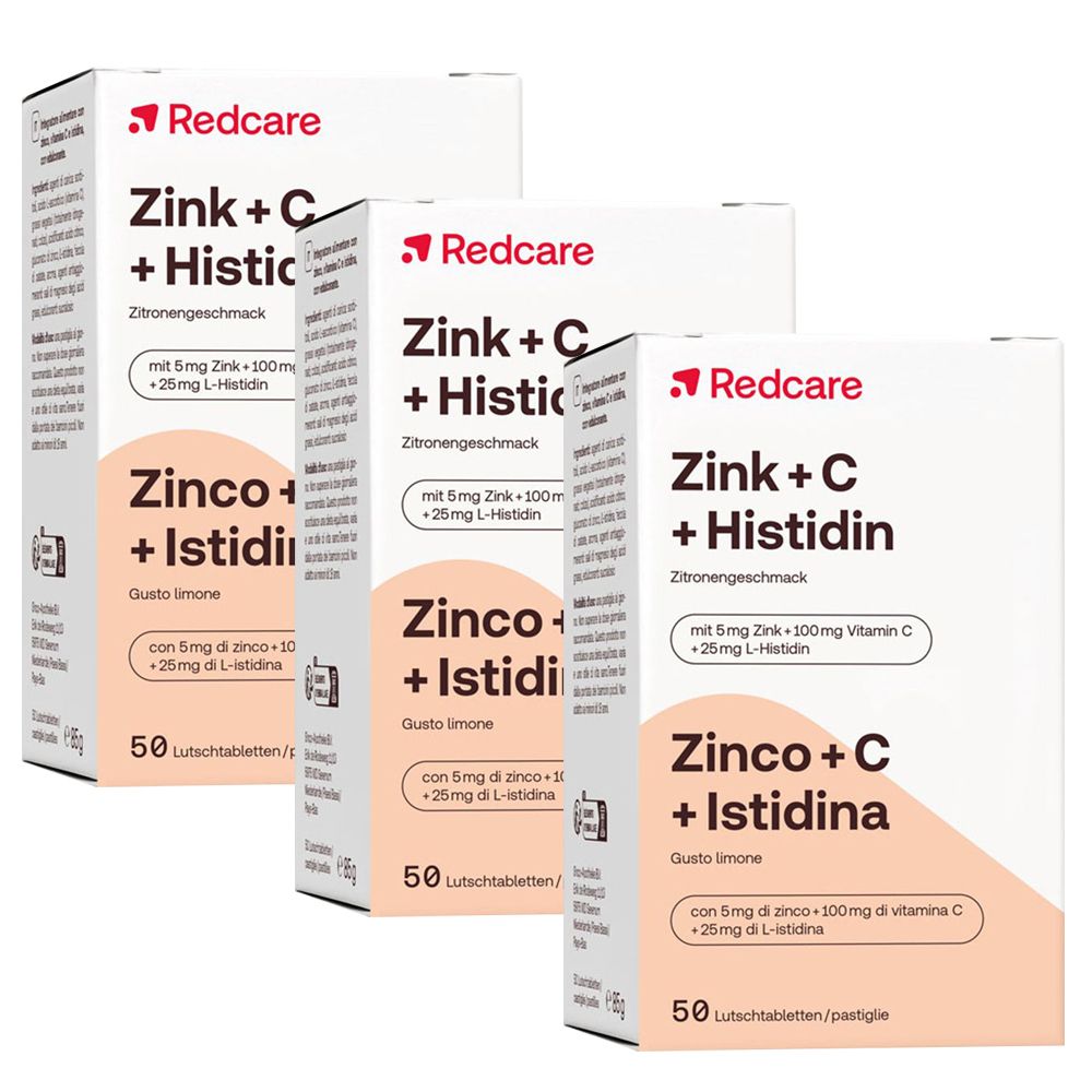 Redcare Zinc + Vitamine C+ Histidin