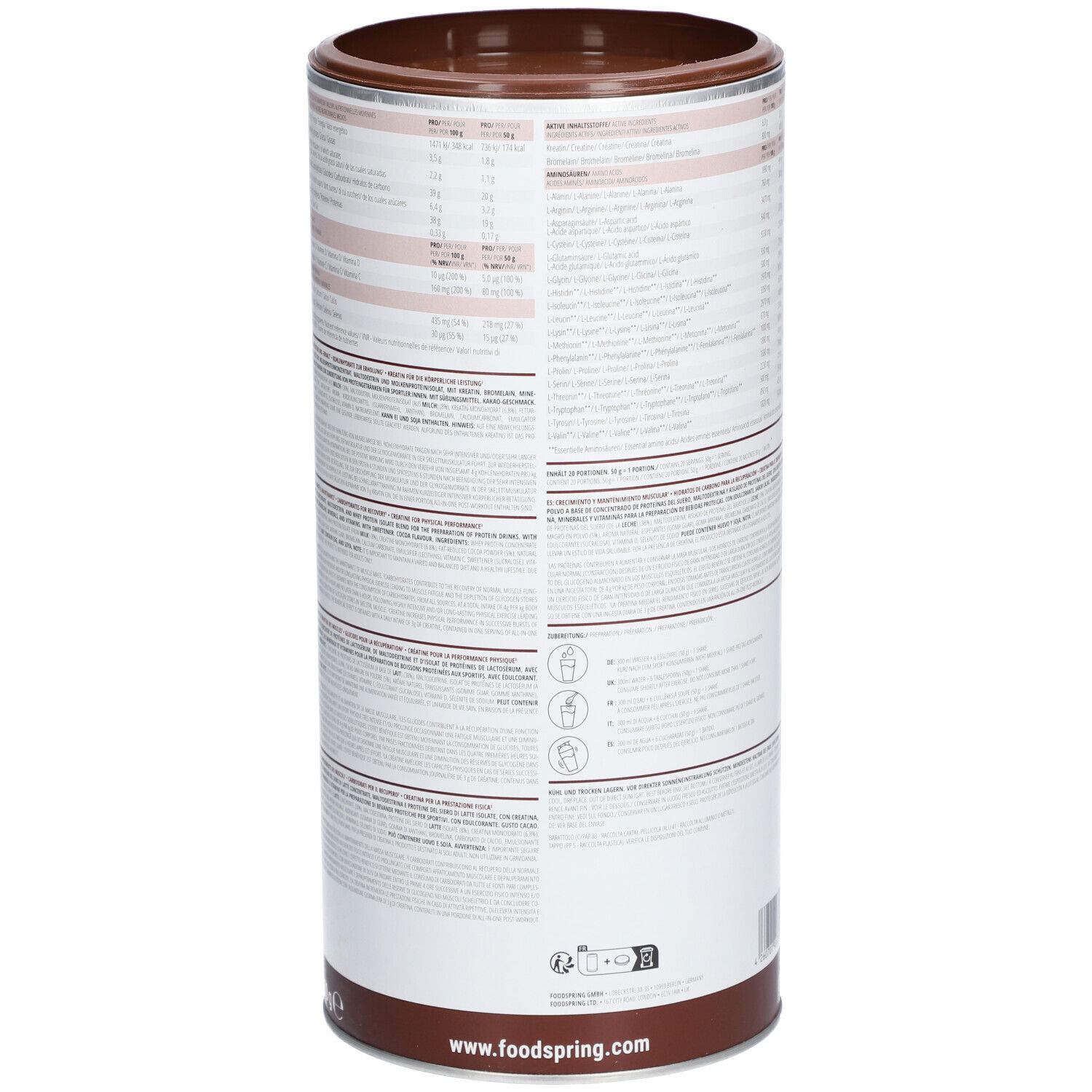 FOODSPRING® Tout-en-un Cacao