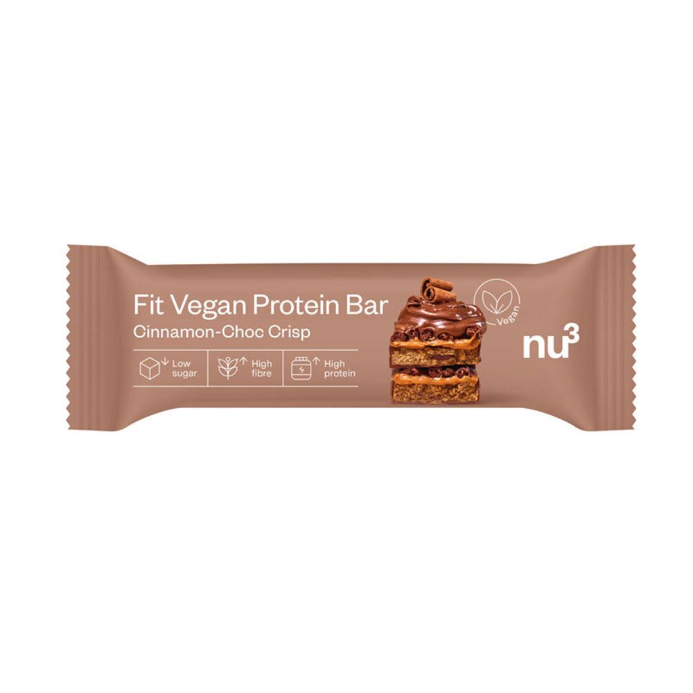 nu3 Fit Vegan Protein Bar Cinnamon-Choc Crisp