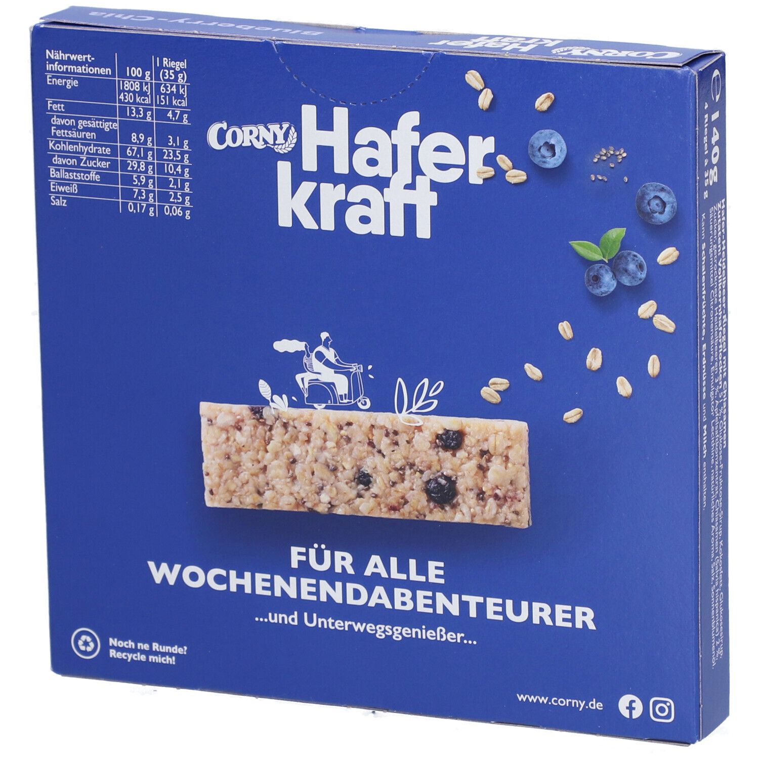 CORNY Haferkraft Blueberry-Chia
