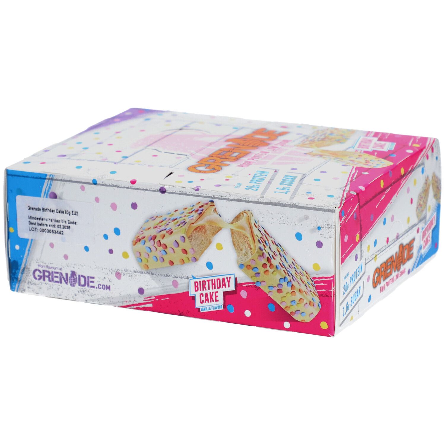 Grenade Birthday Cake Protein Bar