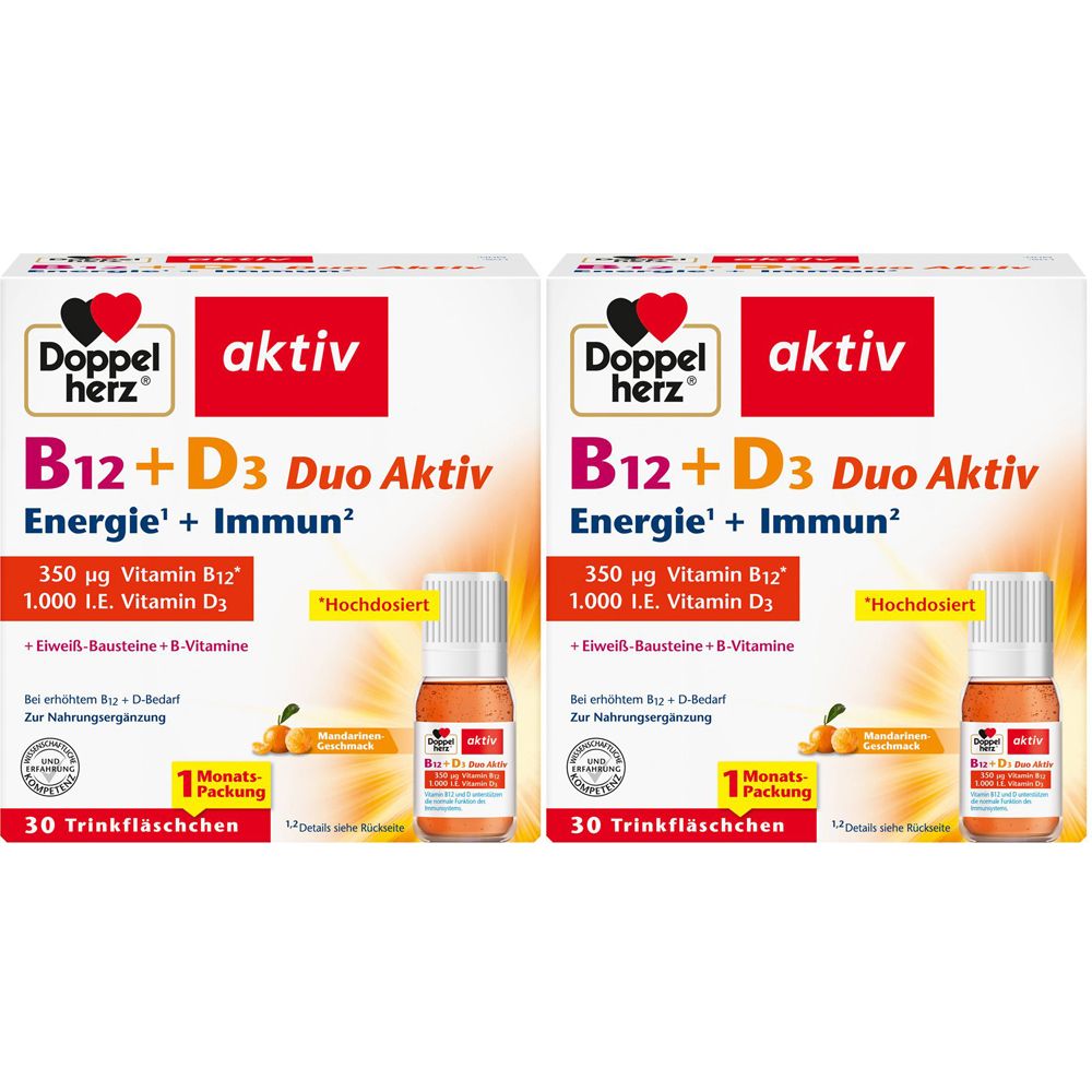 Doppelherz® aktiv B12 + D3 Duo Aktiv Energie+Immun