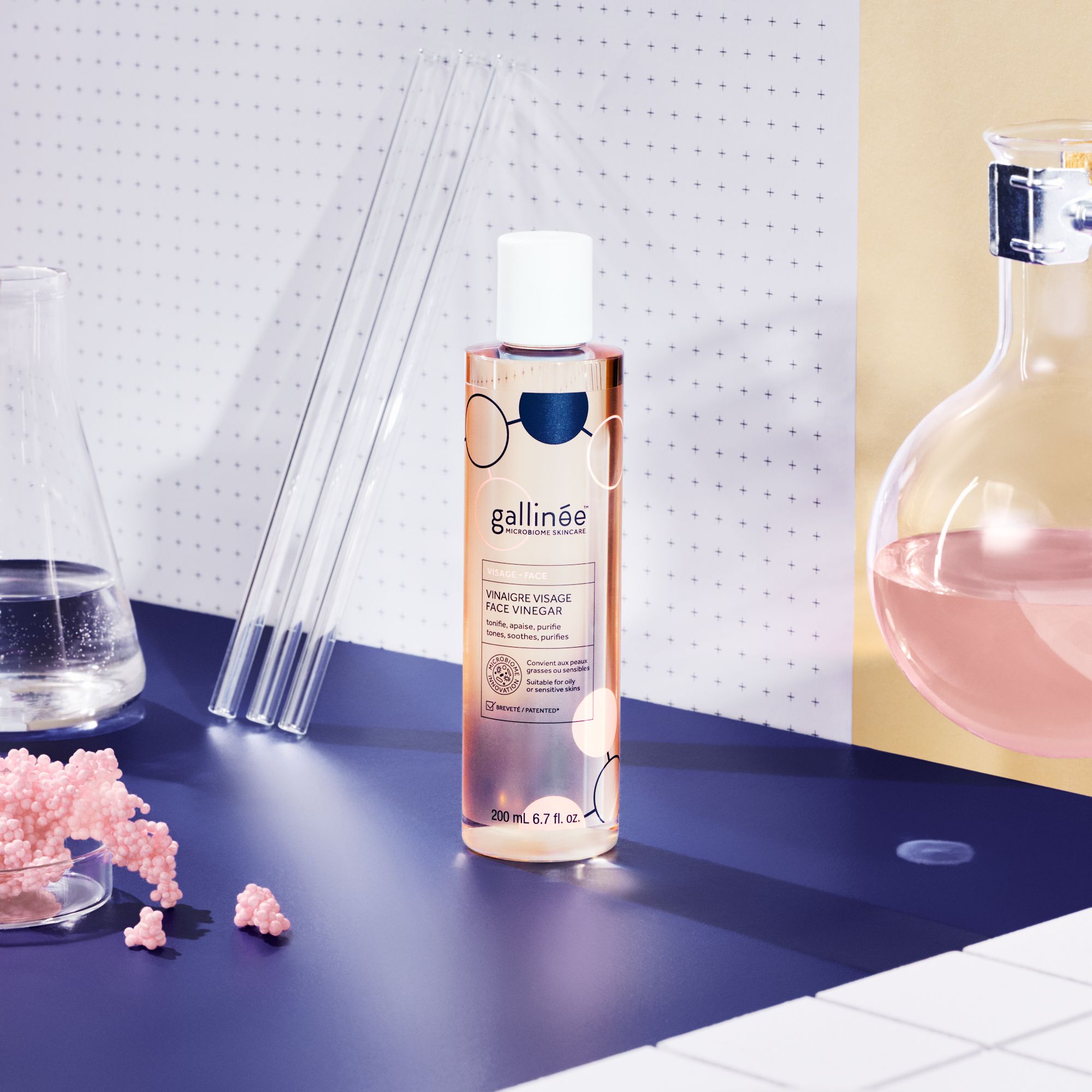 Gallinée Face Vinegar - Sanfte Lotion für einen strahlenden und gesunden Teint - für empfindliche Haut geeignet