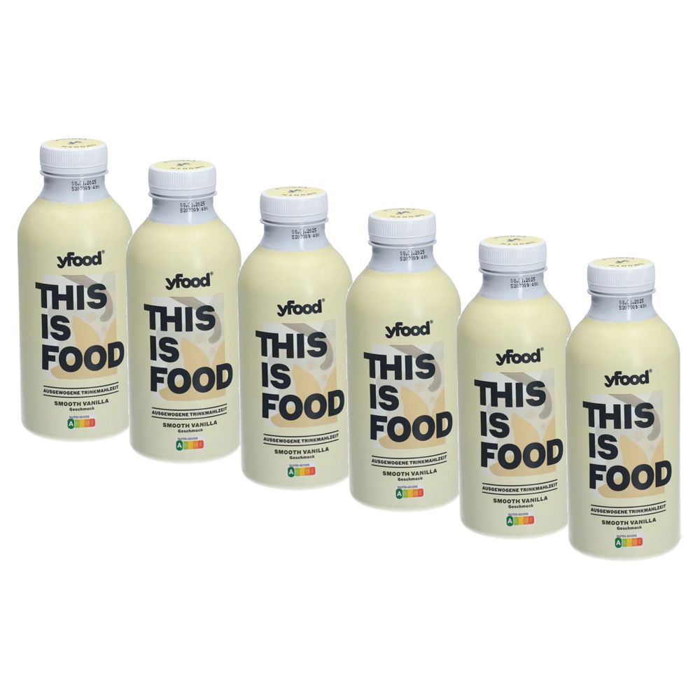 YFood Drink Smooth Vanilla 500 ml 6er-Pack