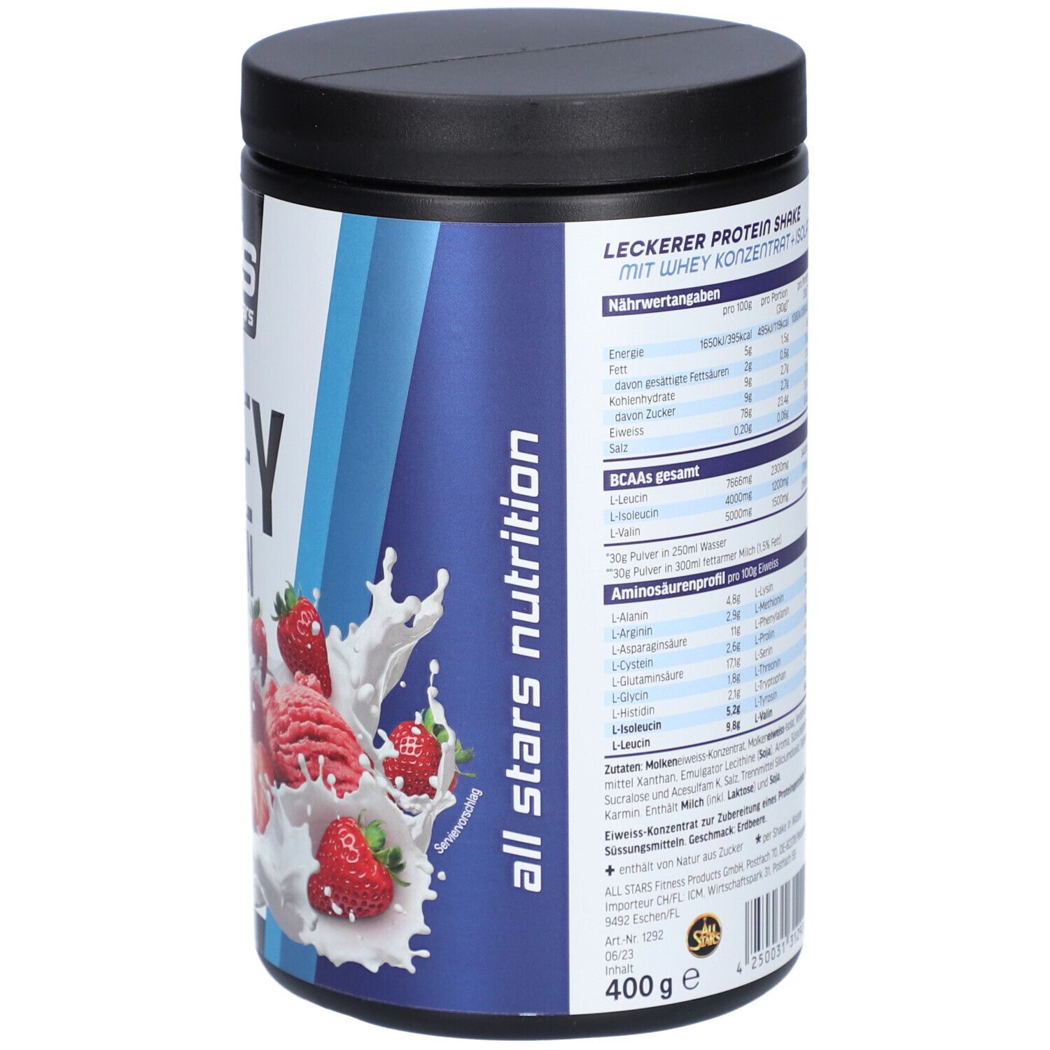 All Stars Whey Protein Strawberry G Redcare Apotheke