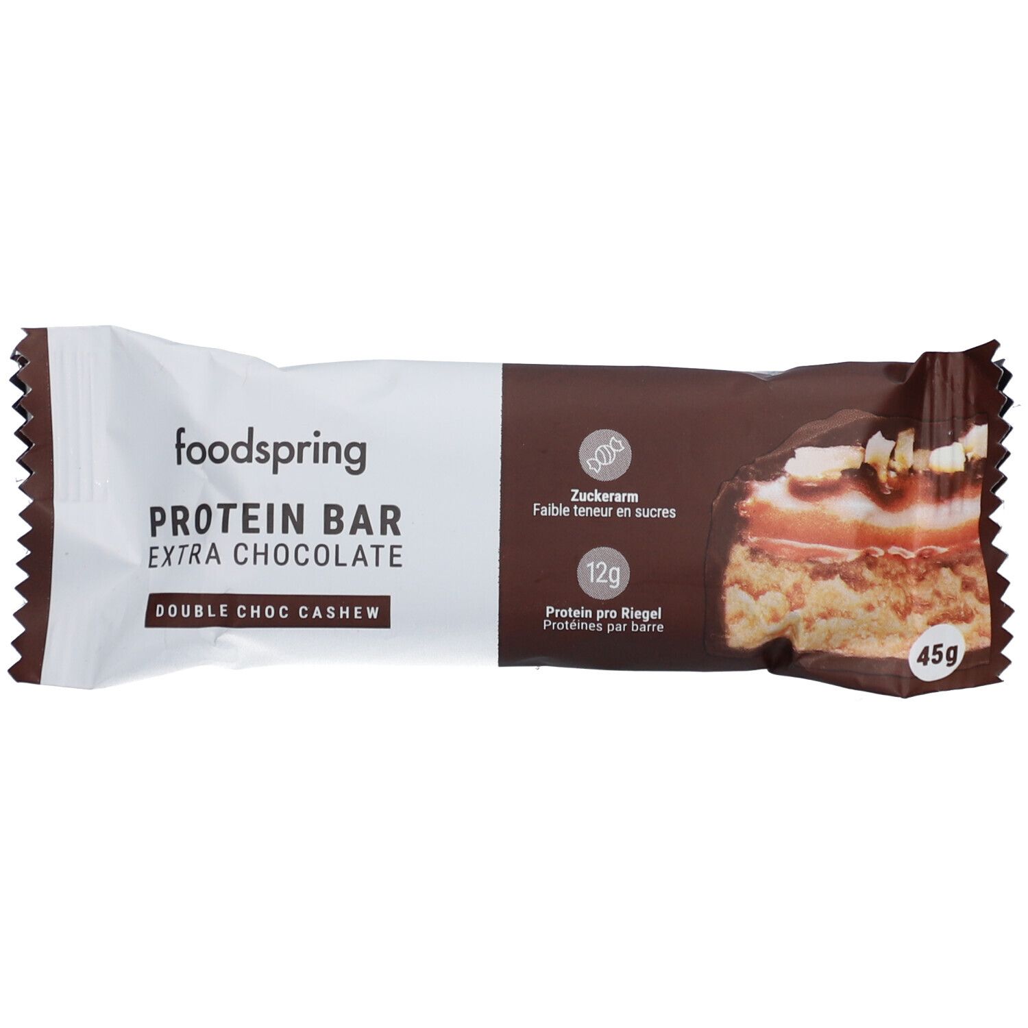foodspring® Barre protéinée extra chocolatée & Crème de noisettes